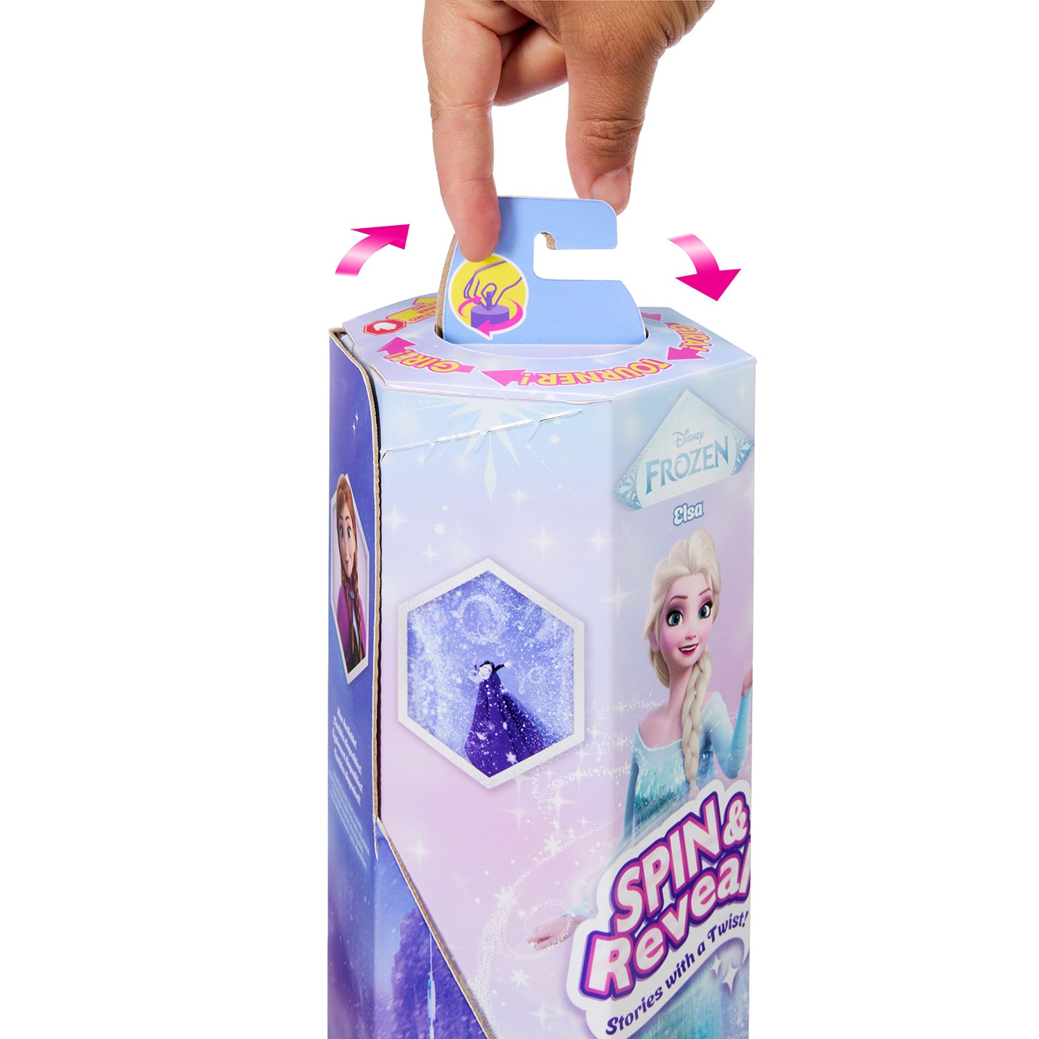 MATTEL - Disney Frozen Spin & Reveal Elsa Bambola con 11 Sorprese e Accessori