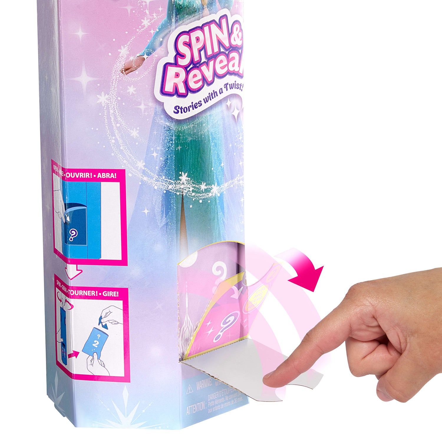 MATTEL - Disney Frozen Spin & Reveal Elsa Bambola con 11 Sorprese e Accessori