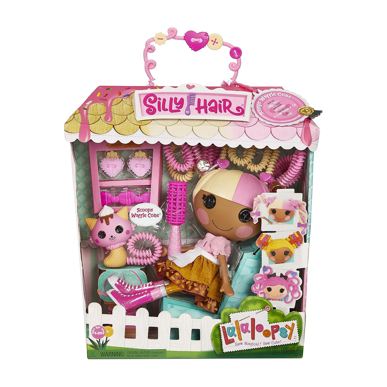 MGA ENTERTAINMENT - Lalaloopsy Silly Hair Bambola Scoops Waffle Cone con Accessori