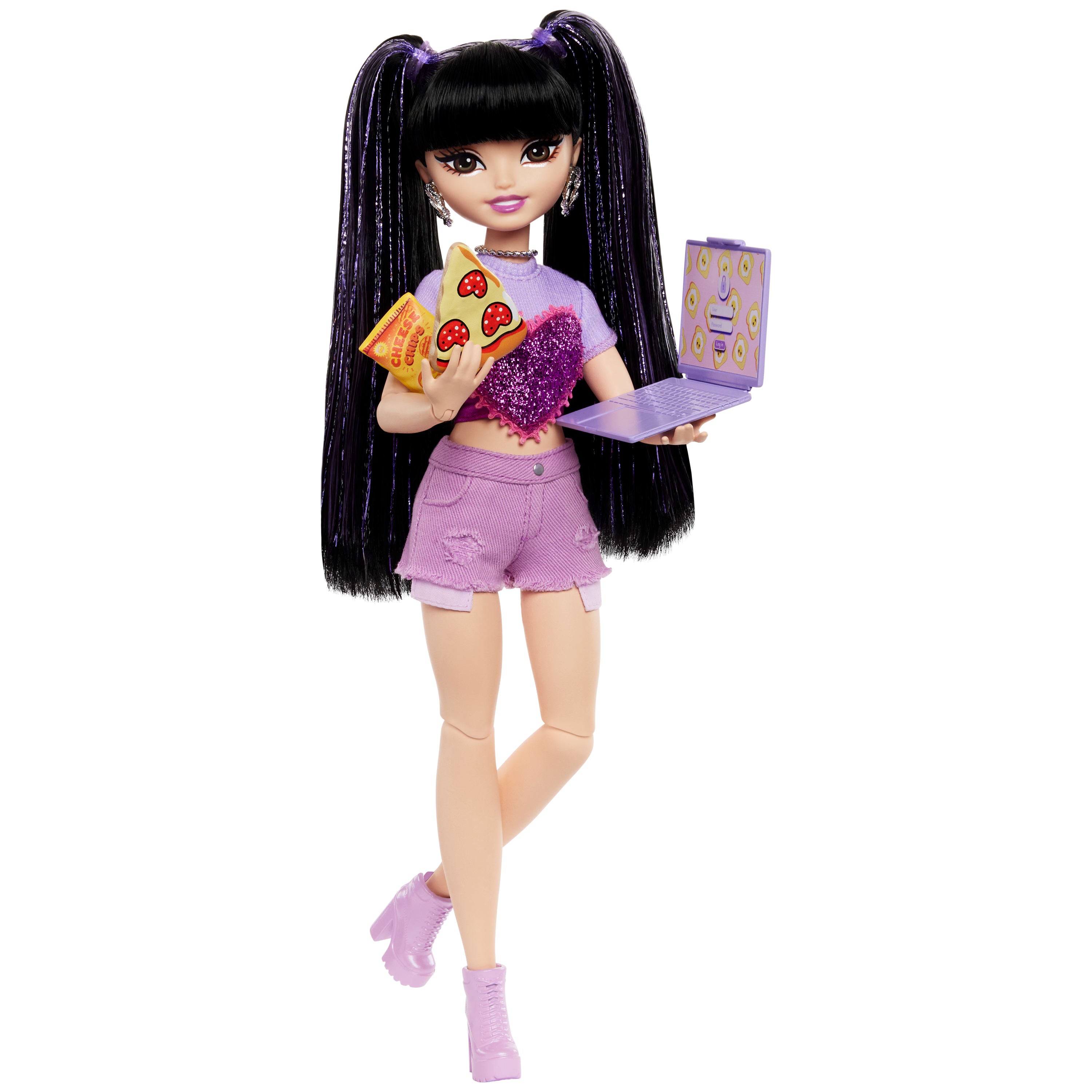 MATTEL - Barbie Dream Besties Bambola Renee con 11 Accessori a Tema food & travel