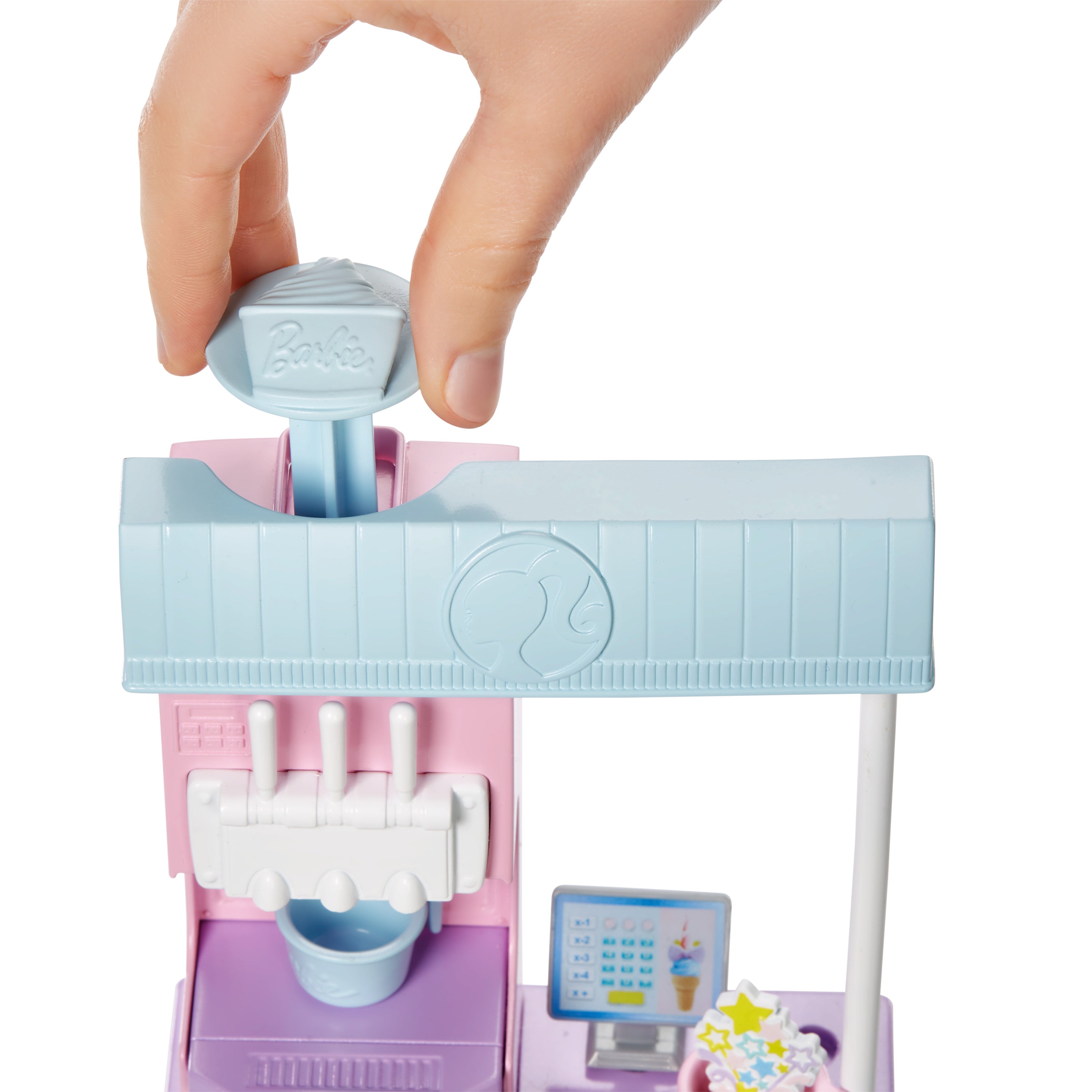 MATTEL - Barbie Ice Cream Shop Playset con Bambola e Accessori