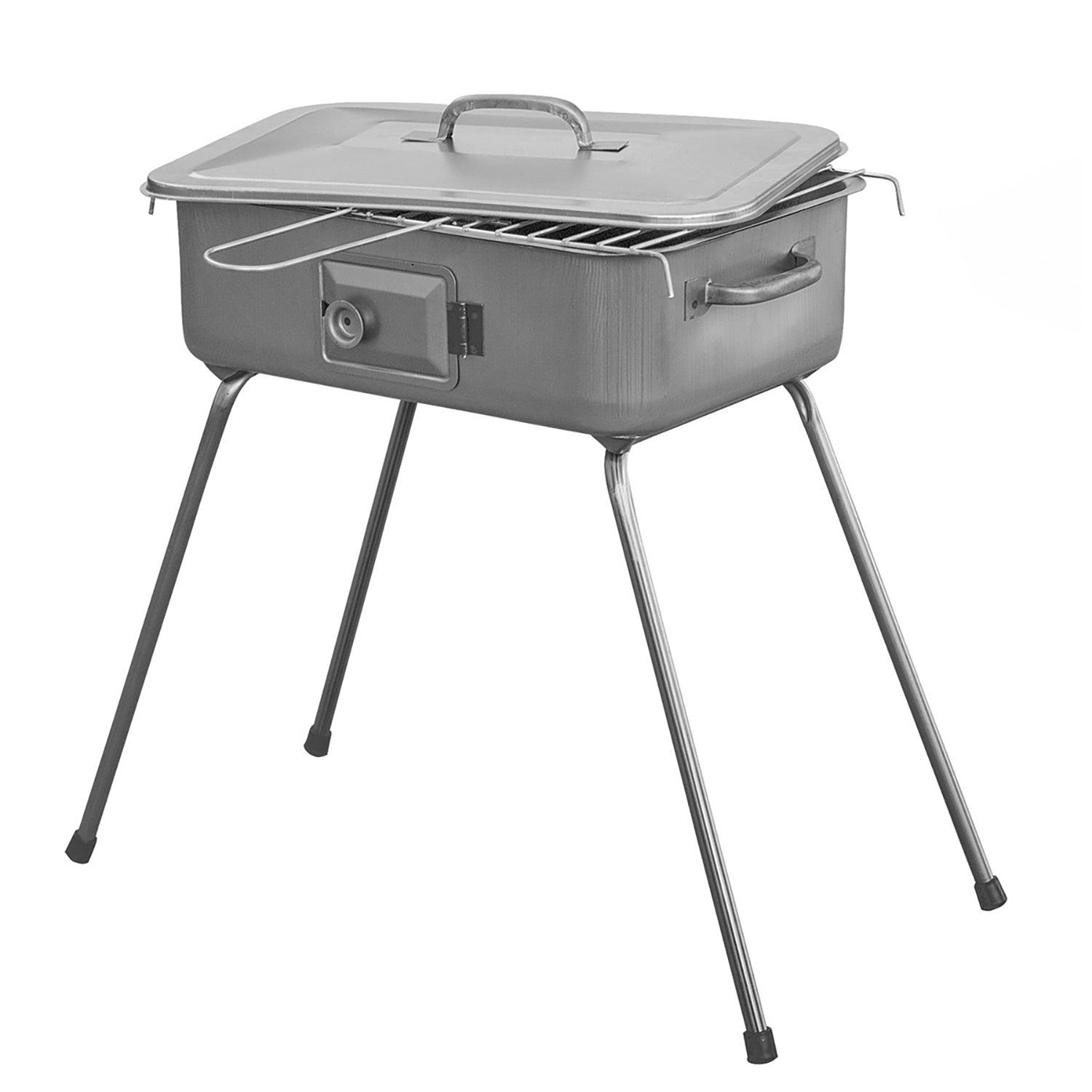 FILCASALINGHI - Barbecue Pic-nic a Carbone con Coperchio - h65x37x27 cm