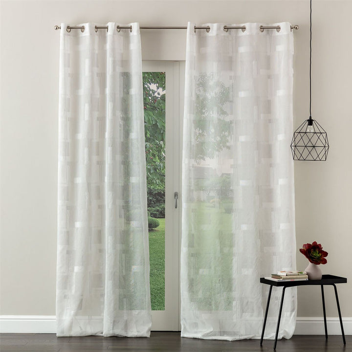 CARILLO HOME - Tenda Varsavia Jacquard Grigio 140x290 cm