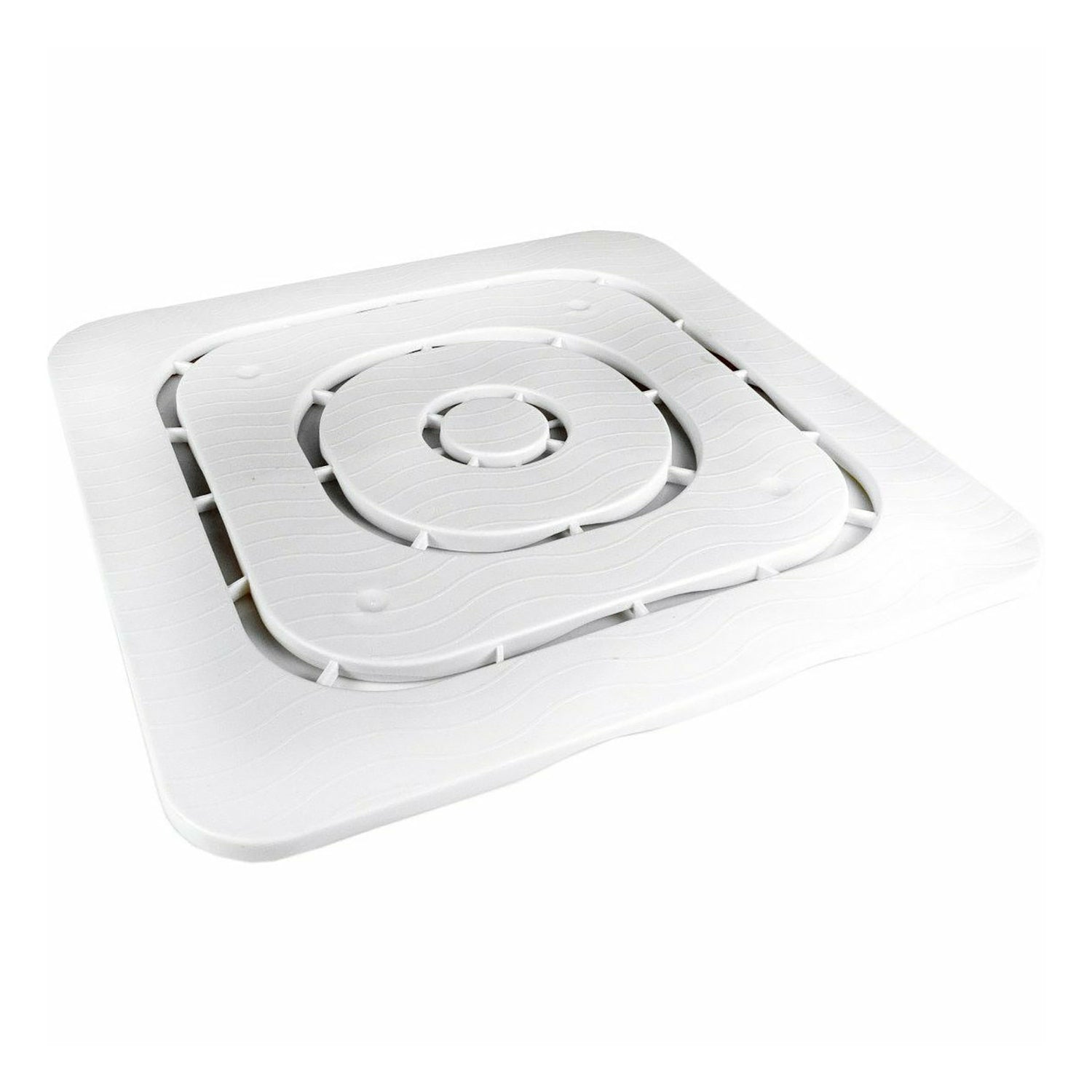 GT - Pedana Doccia Antiscivolo in plastica Bianca 60x60 cm