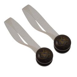 BBLINE - Calamita Ferma tenda in plastica Mini Striata Marrone - set 2 pezzi