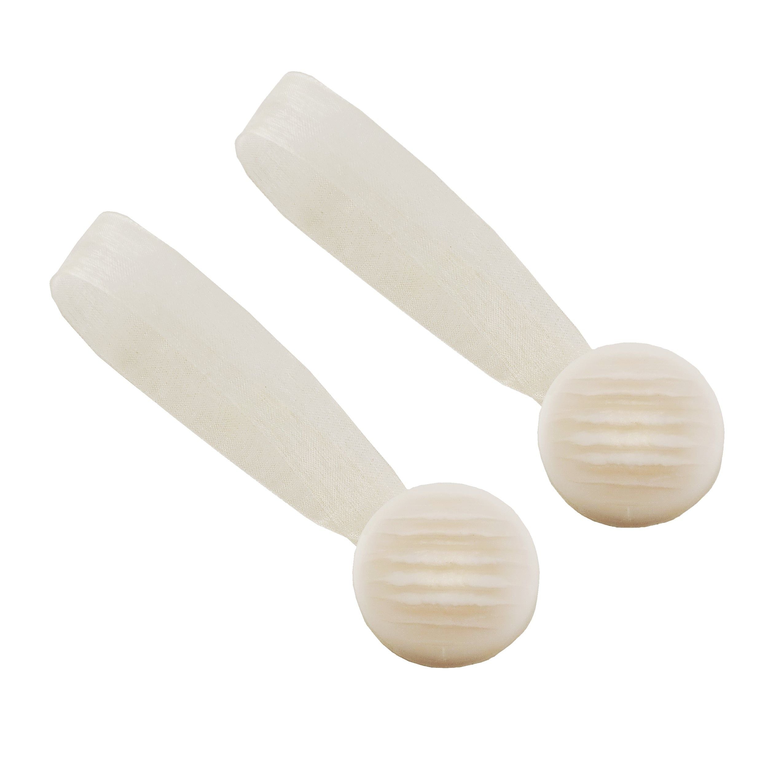 BBLINE - Calamita Ferma tenda in plastica Striata Bianco - set 2 pezzi