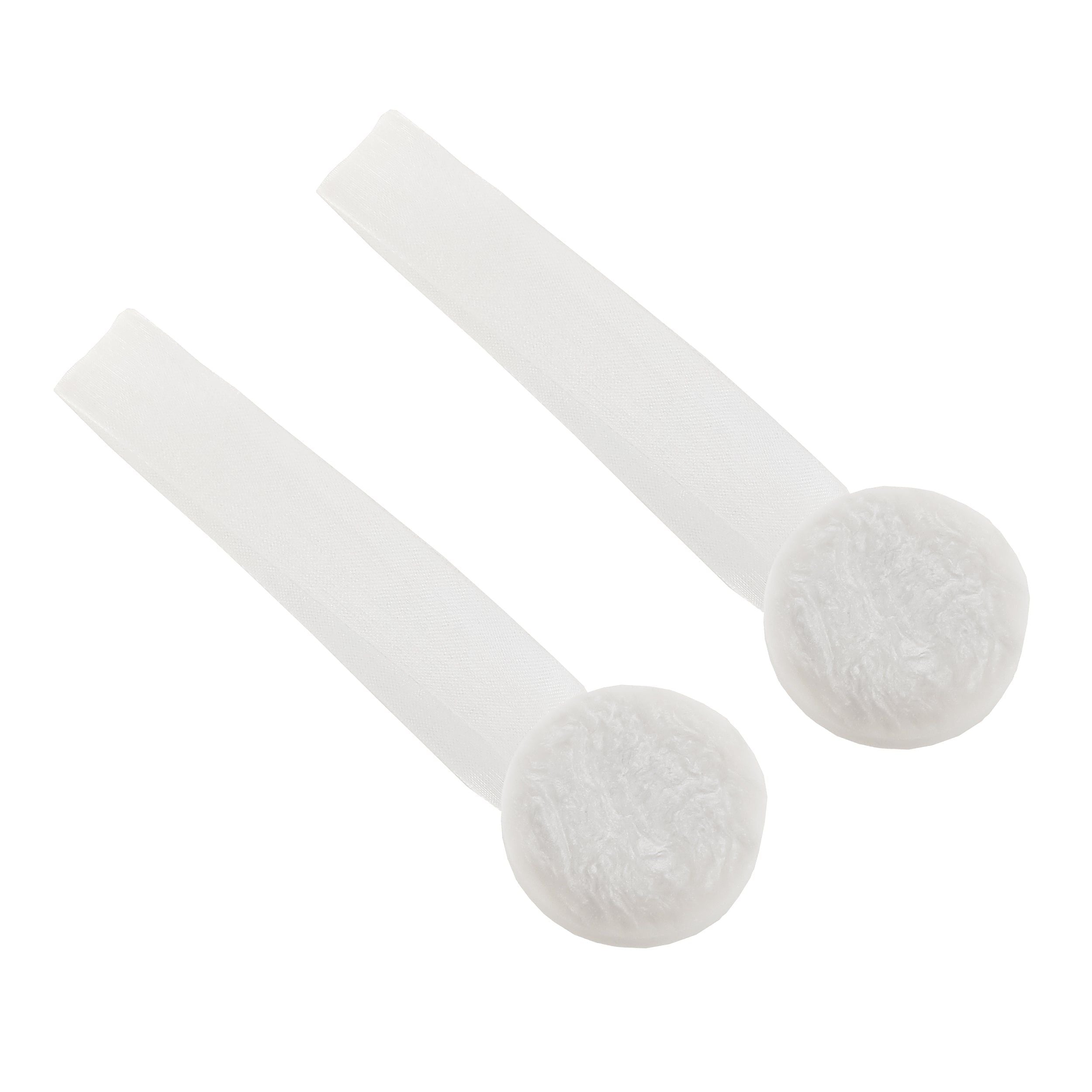 BBLINE - Calamita Ferma tenda in plastica Stone Bianco - set 2 pezzi