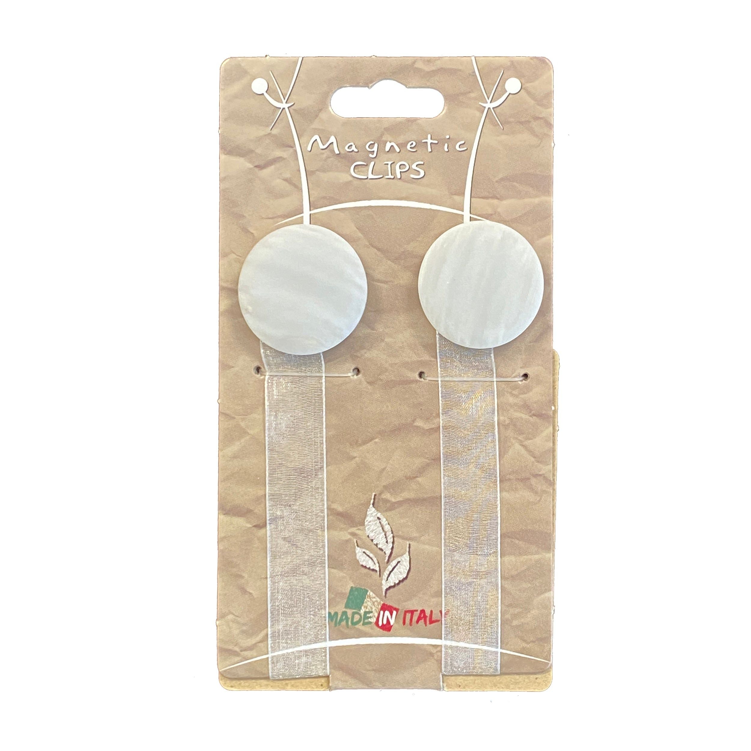 BBLINE - Calamita Ferma tenda in plastica Stone Bianco - set 2 pezzi