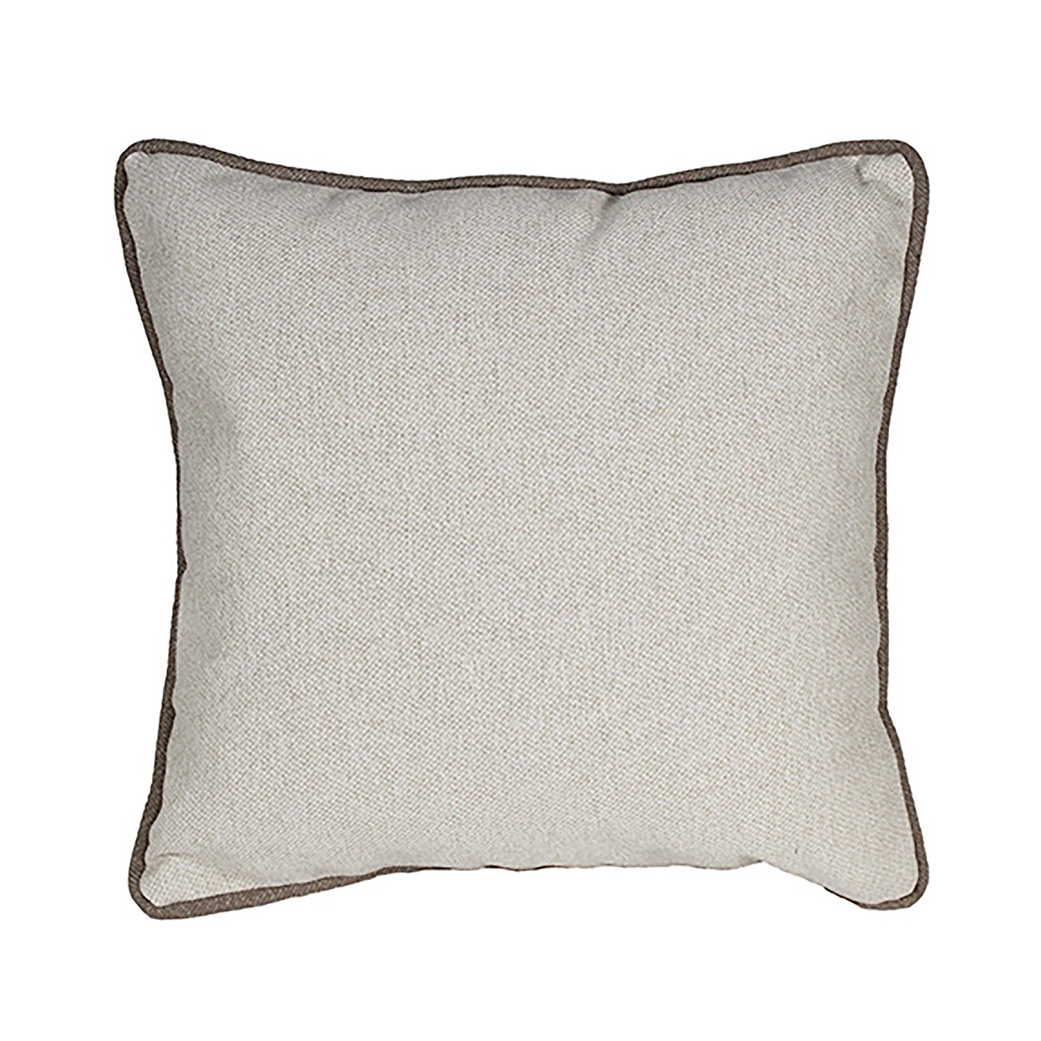 COTTON & COLOR - Cuscino Arredo Naturale con Bordo piping Idrorepellente 50×50 cm