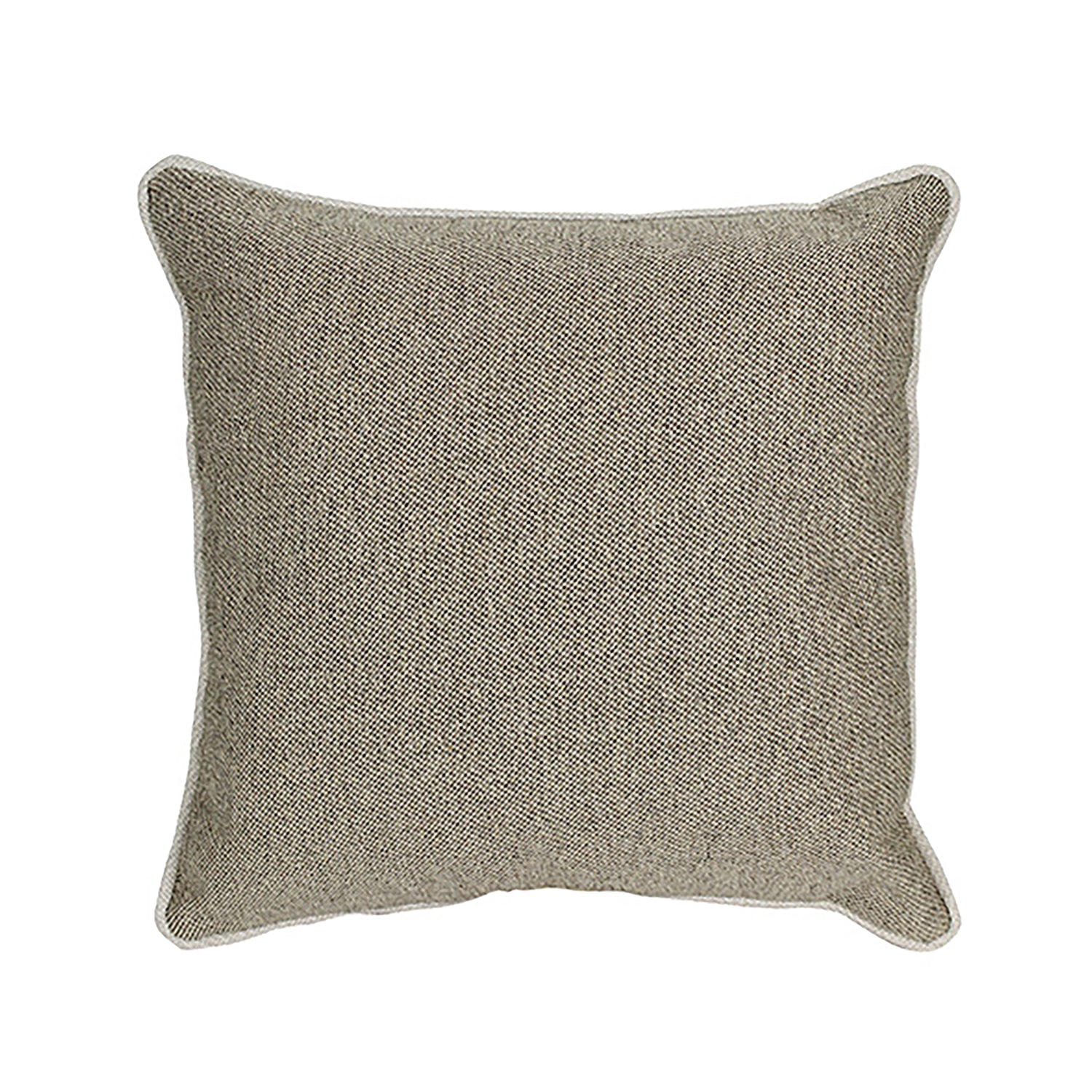 COTTON & COLOR - Cuscino Arredo Beige con Bordo piping Idrorepellente 50×50 cm