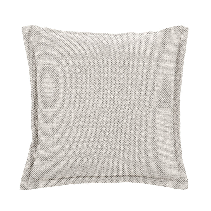 COTTON & COLOR - Cuscino Arredo Beige con Balza Idrorepellente 50×50 cm