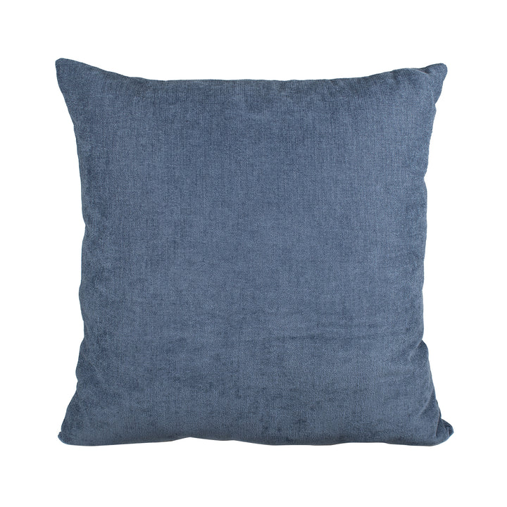 COTTON & COLOR - Cuscino Arredo Sfoderabile Azzurro con Interno in Fibra 50×50 cm