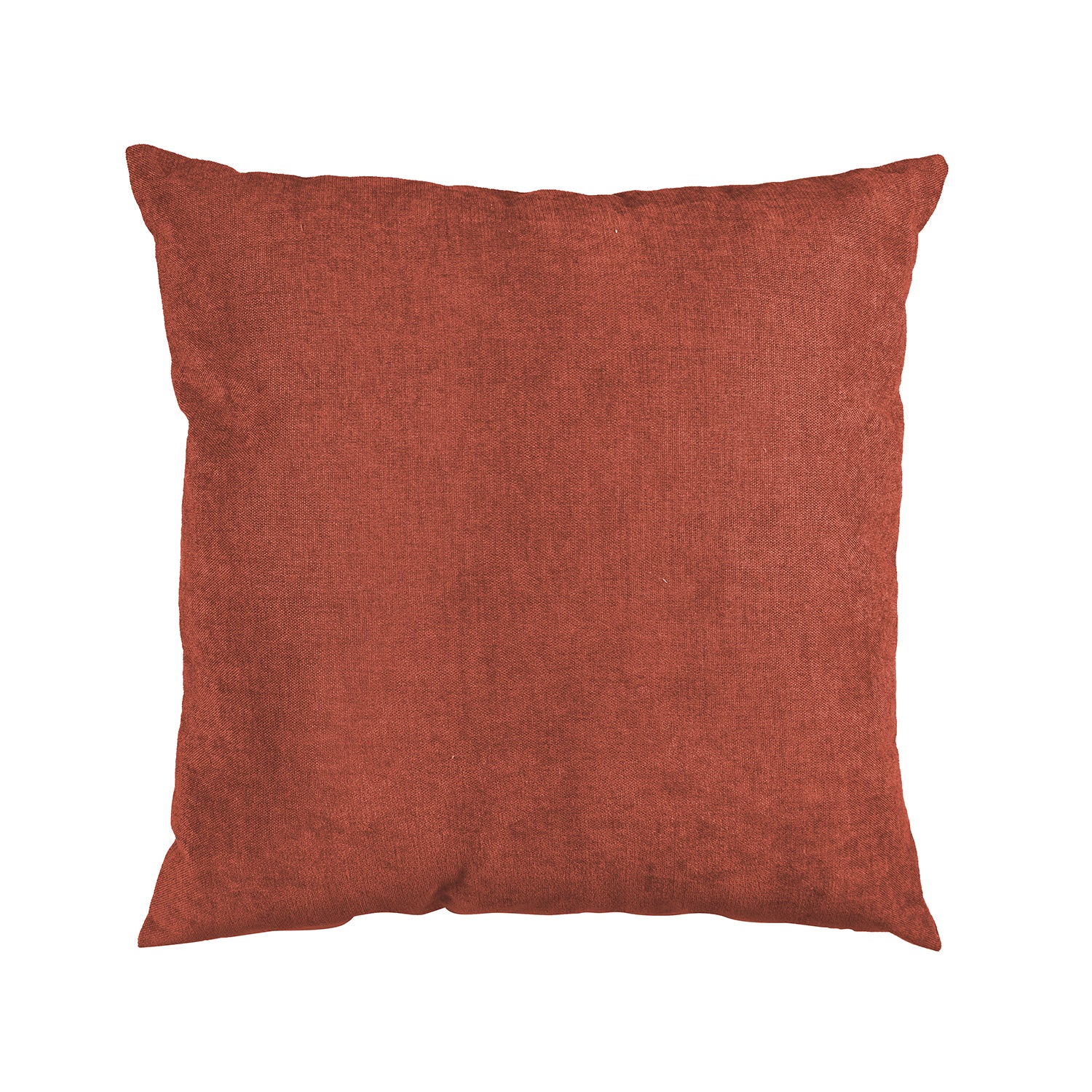 COTTON & COLOR - Cuscino Arredo Sfoderabile Terracotta con Interno in Fibra 50×50 cm