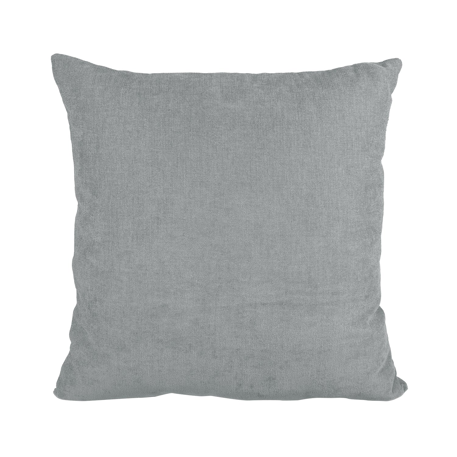 COTTON & COLOR - Cuscino Arredo Sfoderabile Grigio con Interno in Fibra 50×50 cm