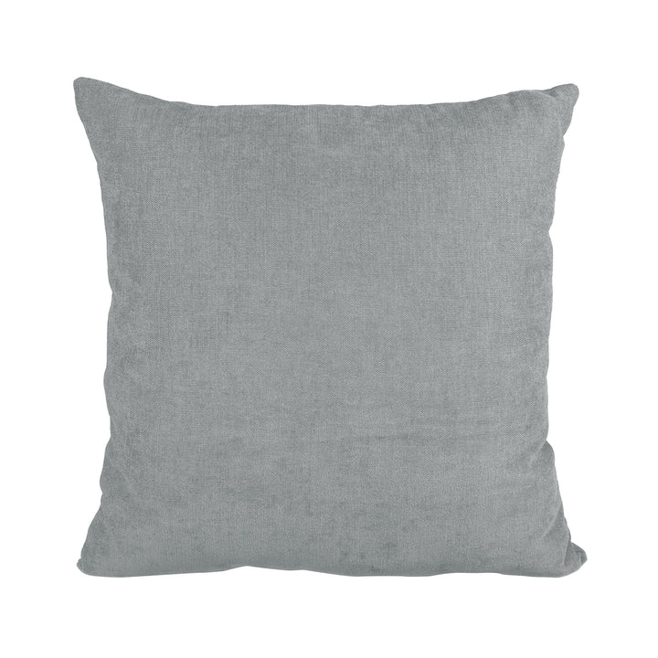 COTTON & COLOR - Cuscino Arredo Sfoderabile Grigio con Interno in Fibra 50×50 cm