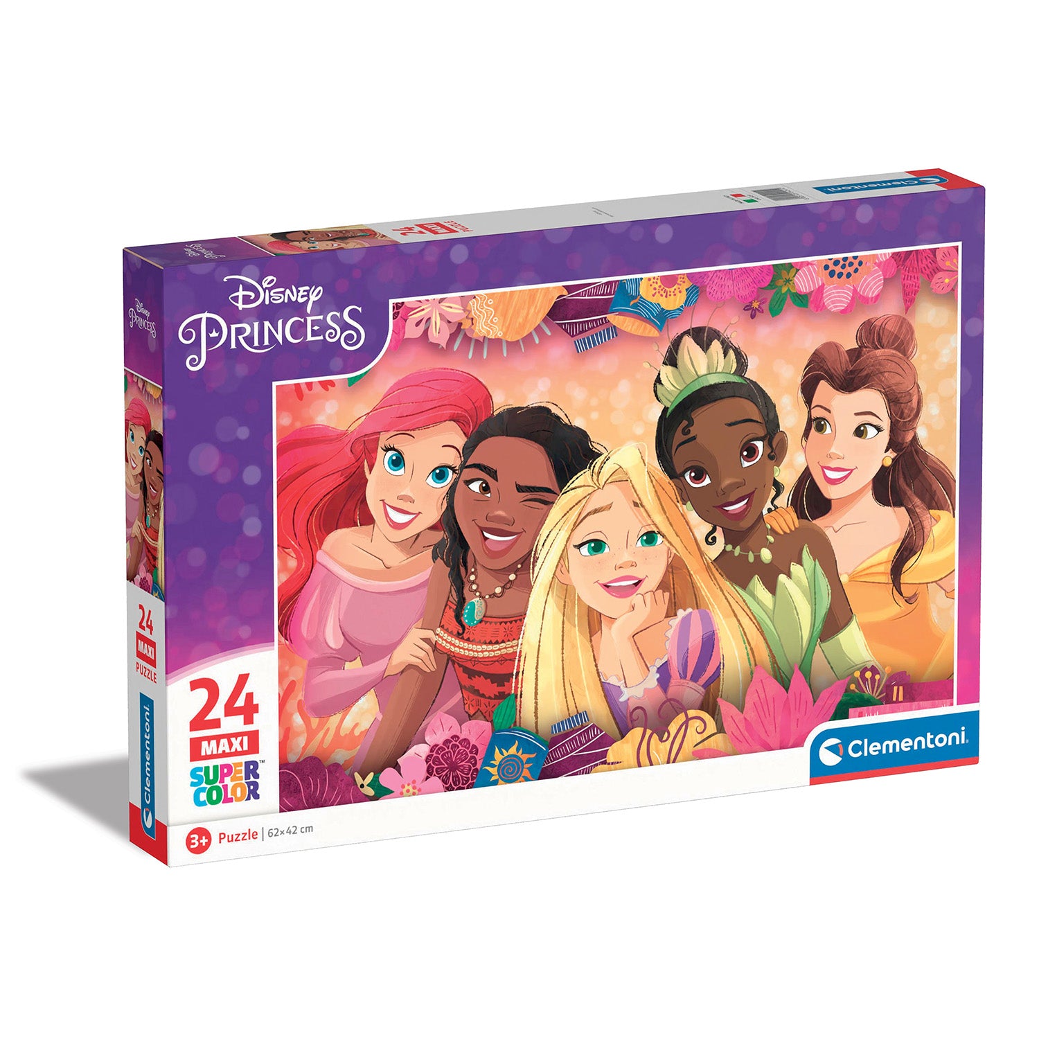 CLEMENTONI - Puzzle Disney Princess Maxi con 24 pezzi