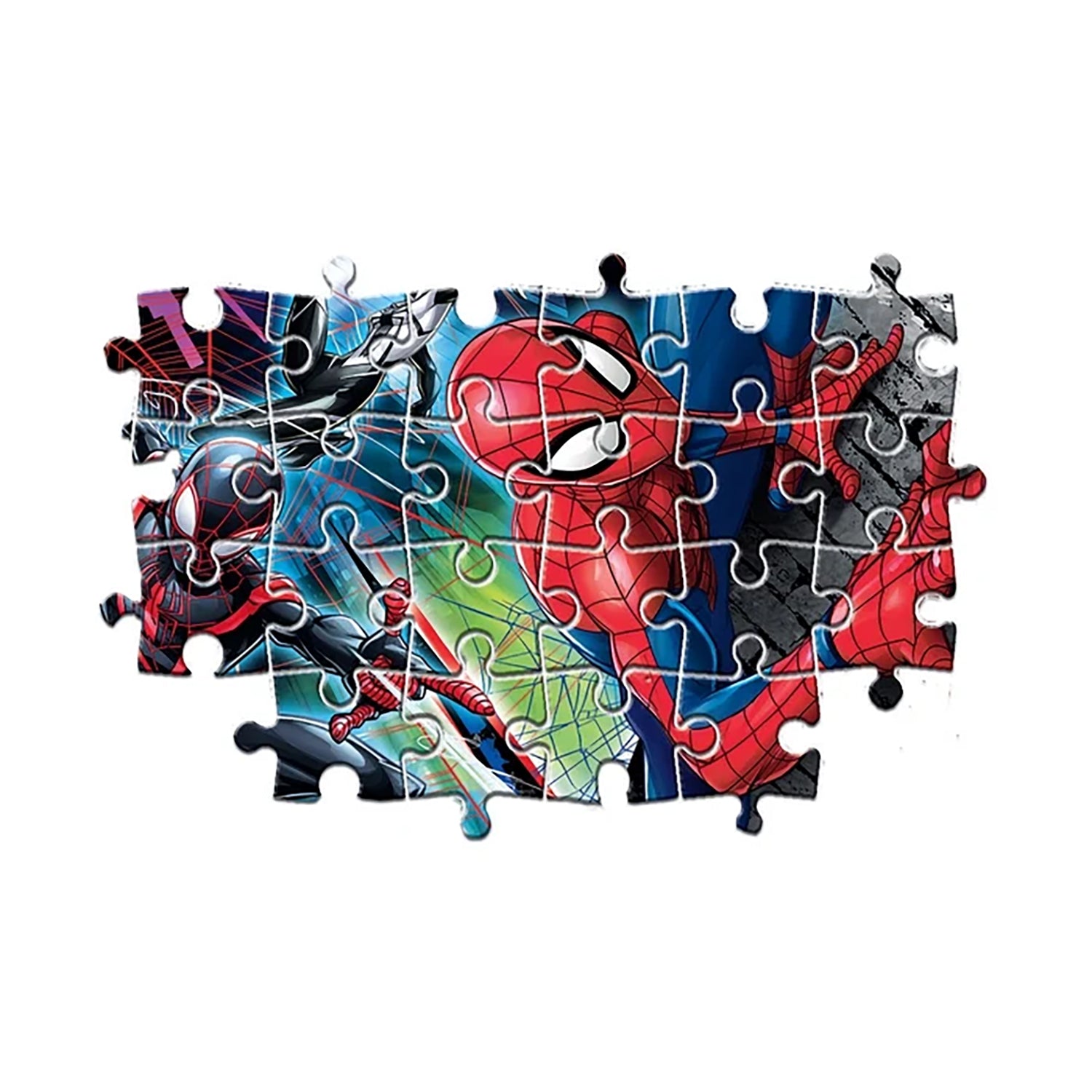CLEMENTONI - Puzzle Marvel Spider-Man Maxi SuperColor 24 Pezzi 62x42 cm