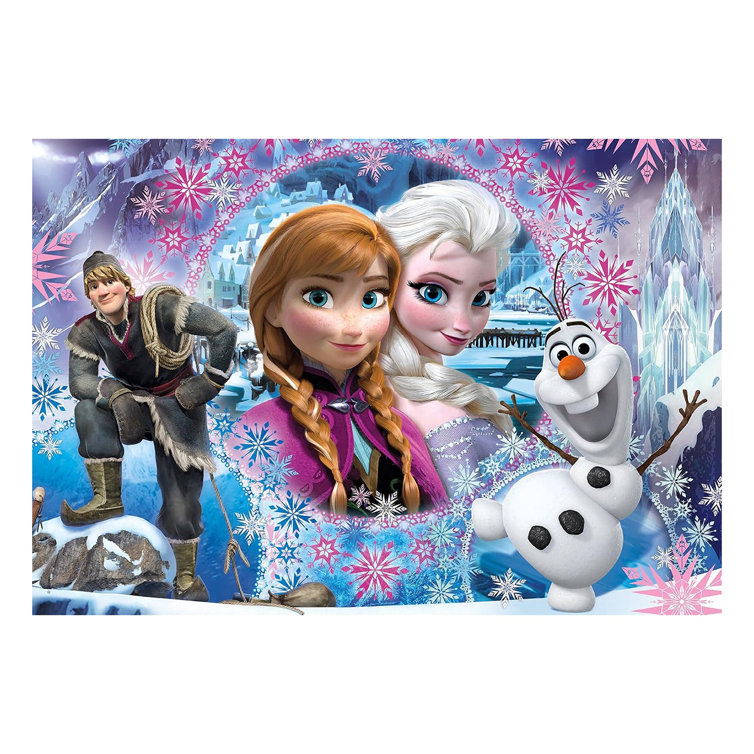 CLEMENTONI - Puzzle Disney Frozen Maxi SuperColor 104 Pezzi