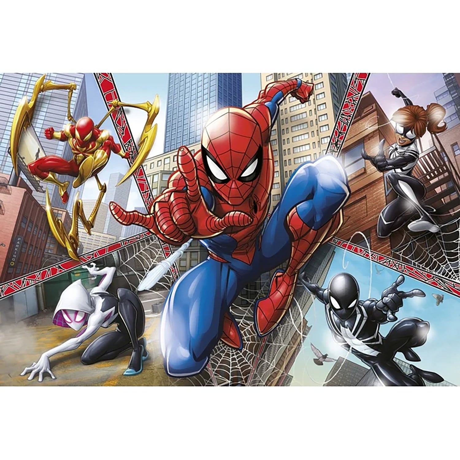 CLEMENTONI - Puzzle Marvel Spiderman 104 Maxi Pezzi 62x42 cm 4+ Anni