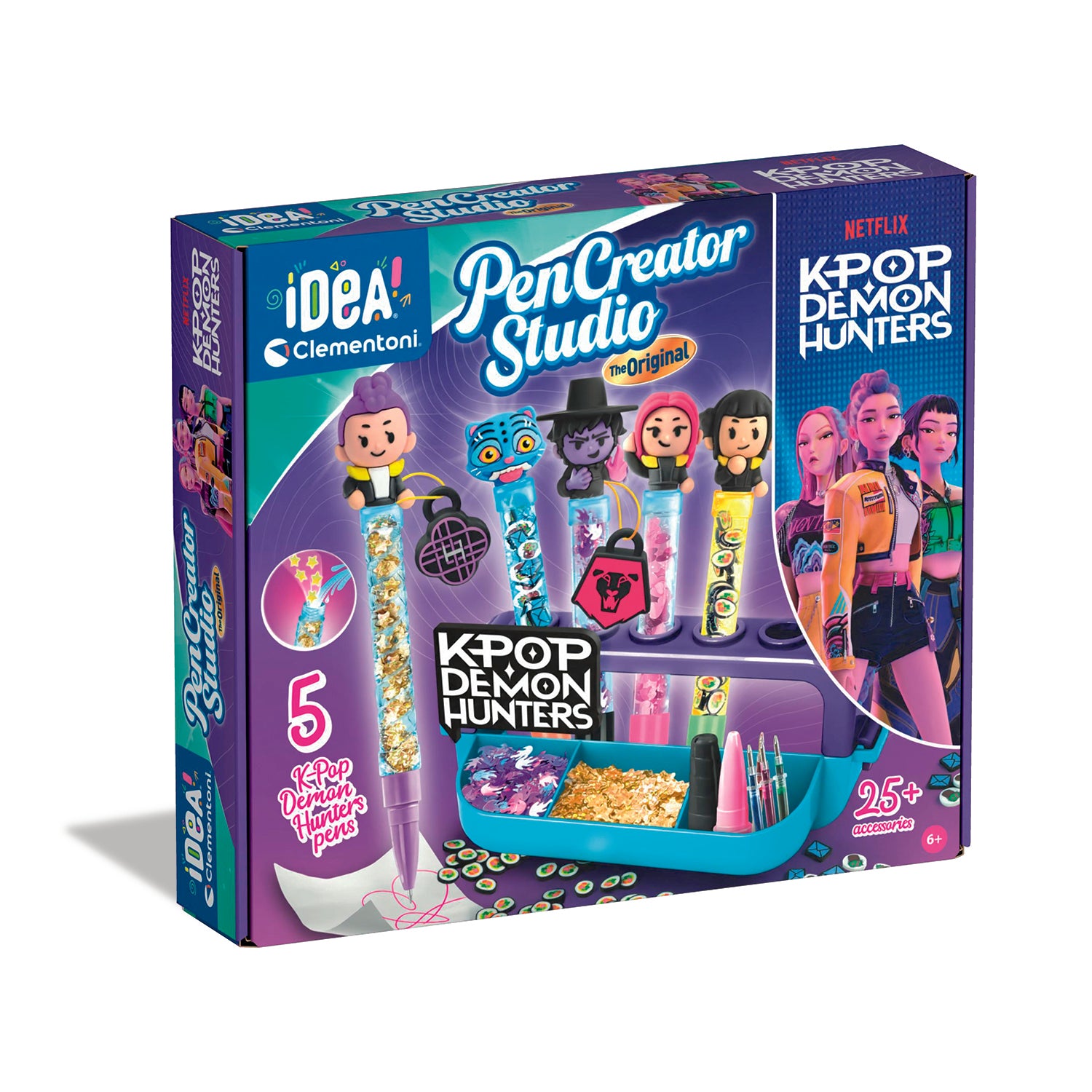 CLEMENTONI - K-Pop Demon Hunters Pen Creator Studio Crea Idea 6+ Anni