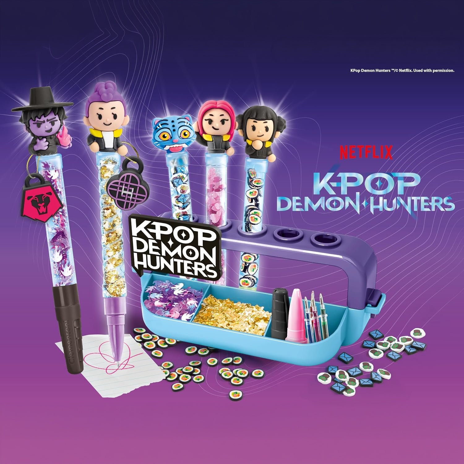 CLEMENTONI - K-Pop Demon Hunters Pen Creator Studio Crea Idea 6+ Anni