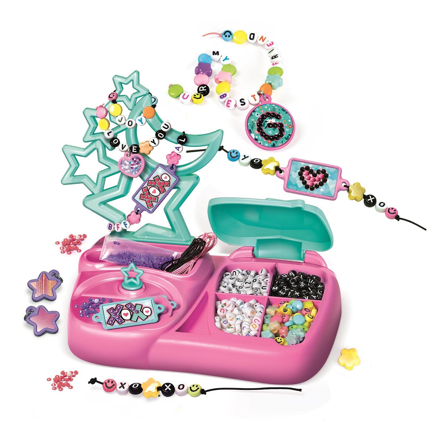 CLEMENTONI - Crazy Chic Message Creations Swiftie Kit 6+ Anni - Set Creativo per Braccialetti e Ciondoli