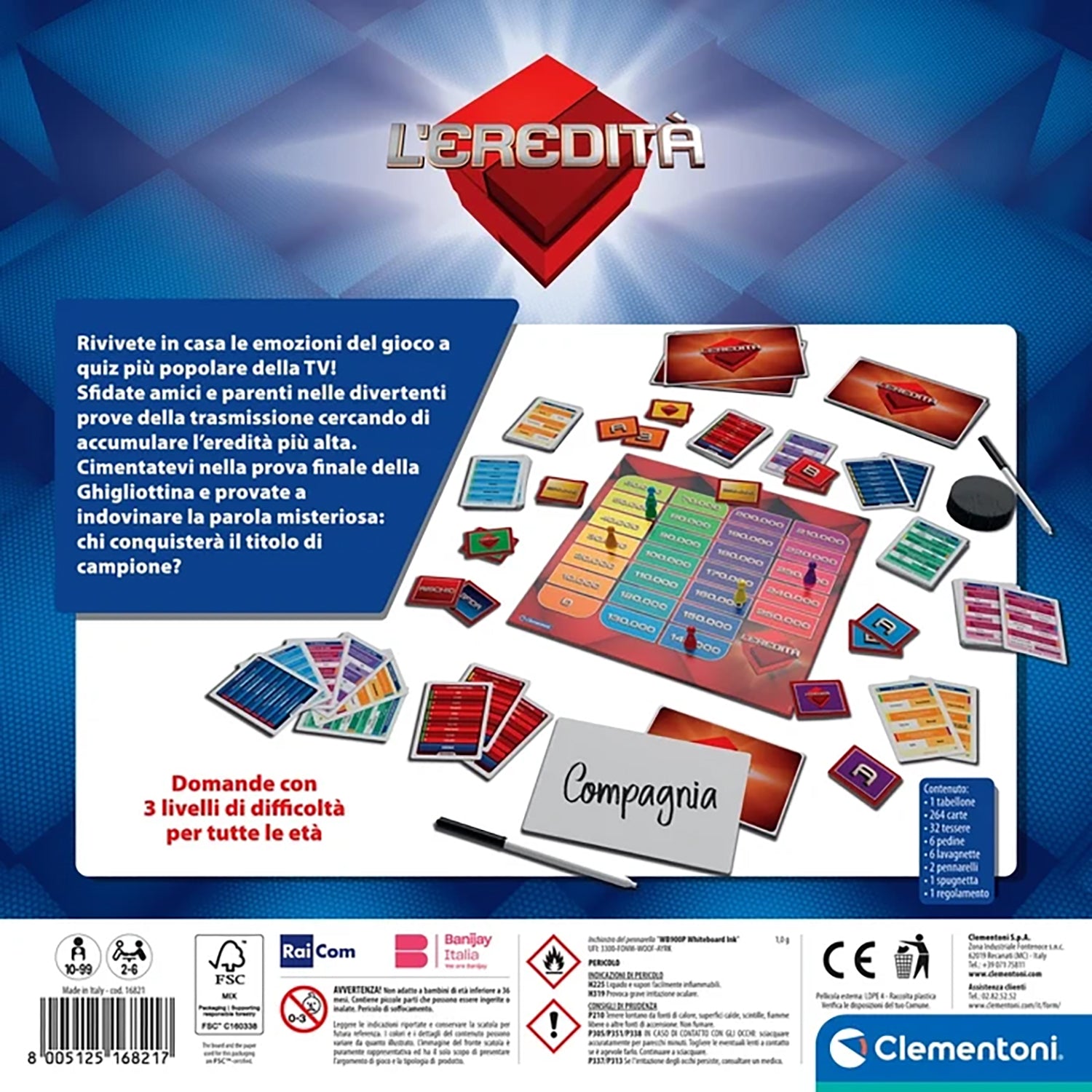 CLEMENTONI - L’Eredità Gioco da Tavolo Ufficiale