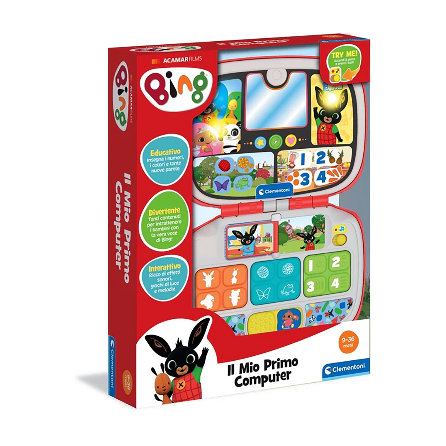 CLEMENTONI - Bing! Il Mio Primo Computer Educativo Interattivo