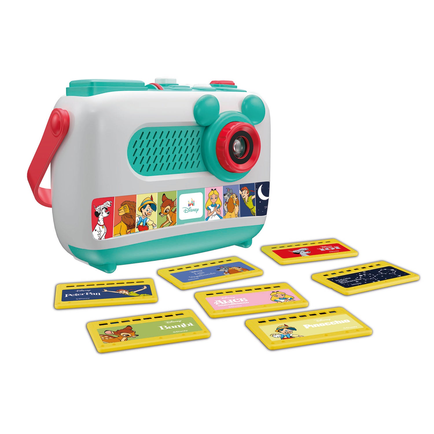 CLEMENTONI - Disney Proiettore Raccontastorie Plus con 8 Storie e Melodie 2+ Anni