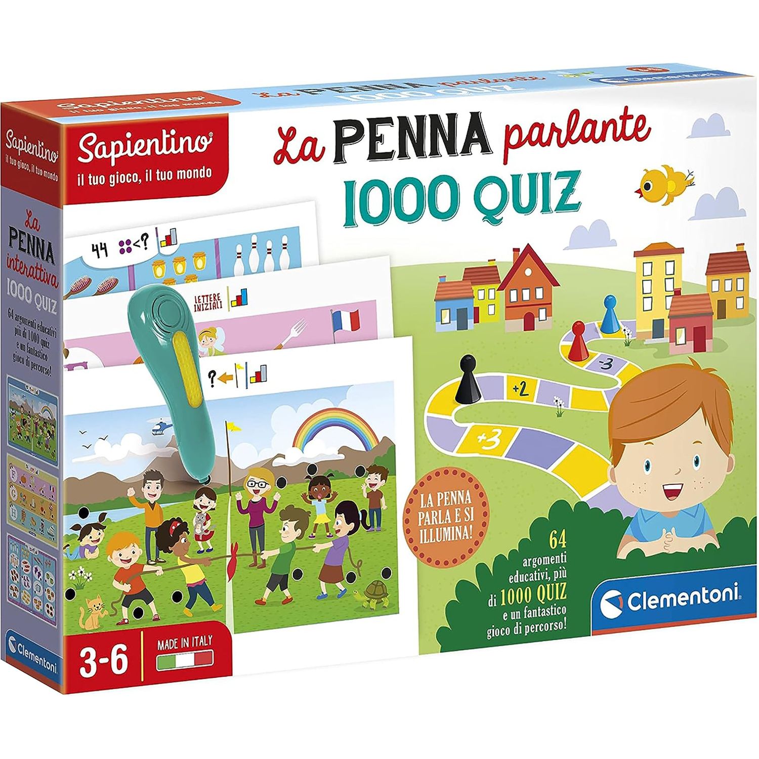 CLEMENTONI - La Penna Parlante 1000 Quiz - Sapientino – Shop On Line Happy  Casa Store