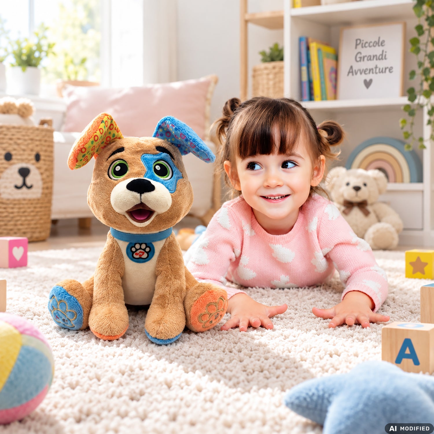 CLEMENTONI - Timmy Cagnolino Peluche Interattivo Parlante 12+ Mesi