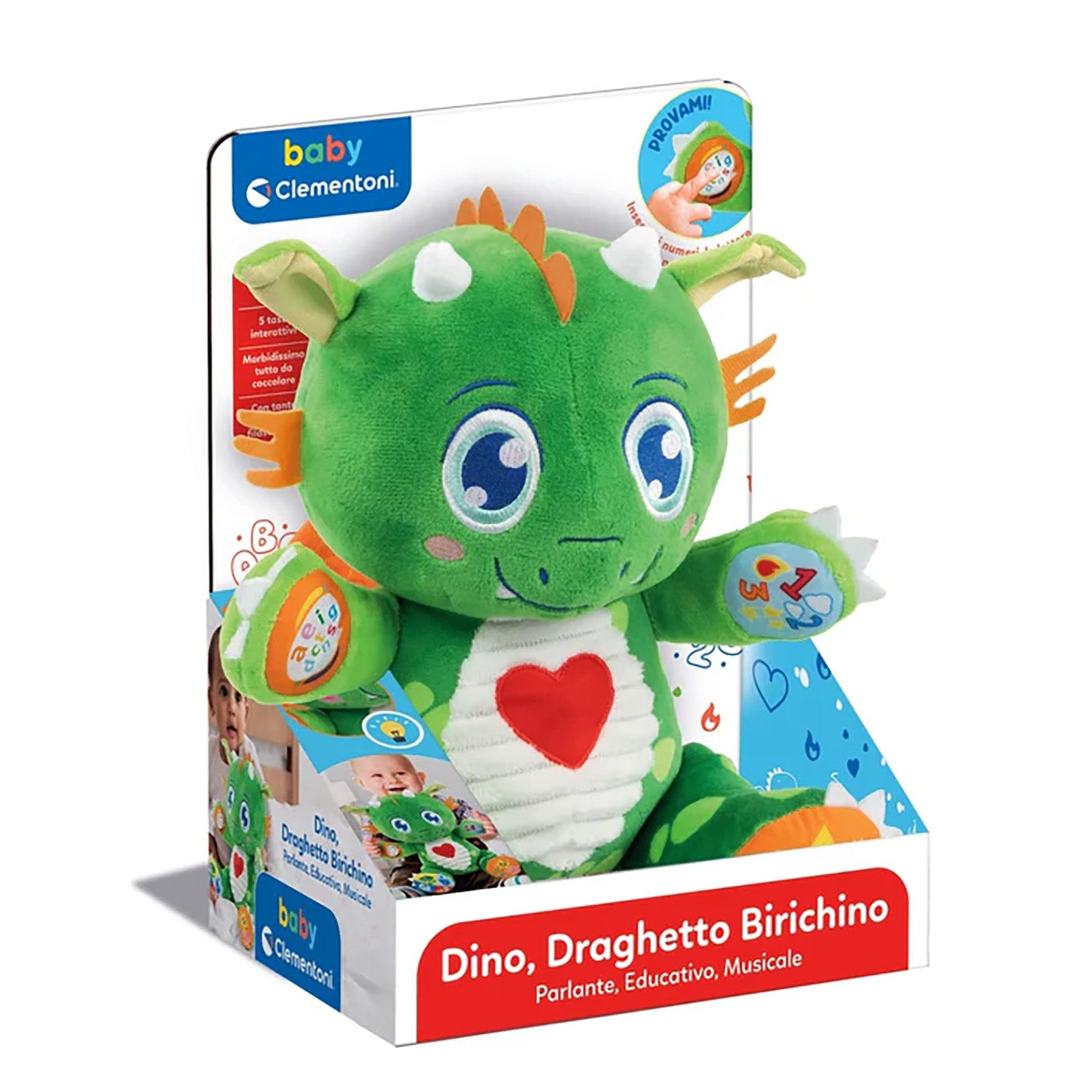 CLEMENTONI - Dino Draghetto Birichino Parlante Educativo Musicale