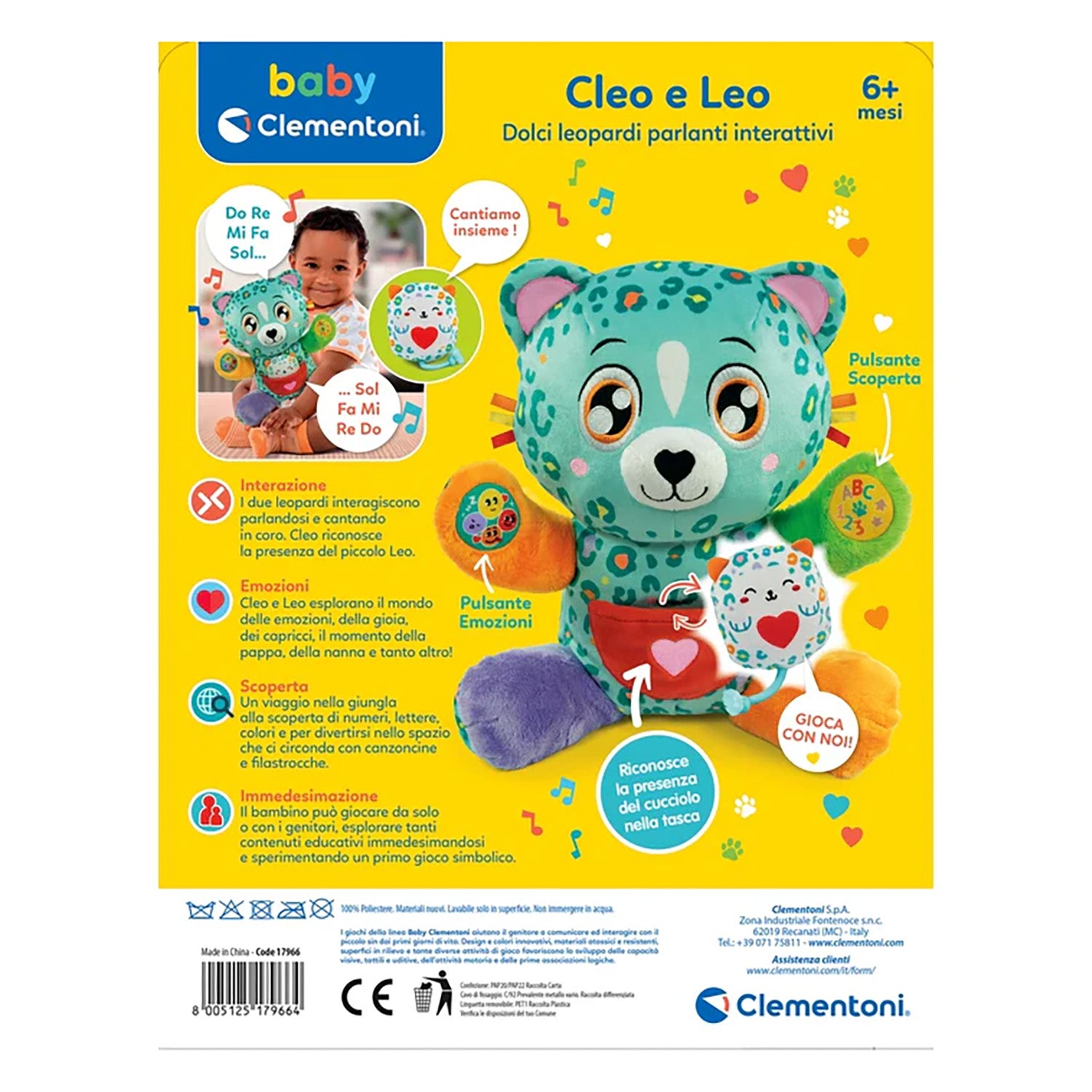 CLEMENTONI - Cleo e Leo Dolci Leopardi Parlanti Interattivi