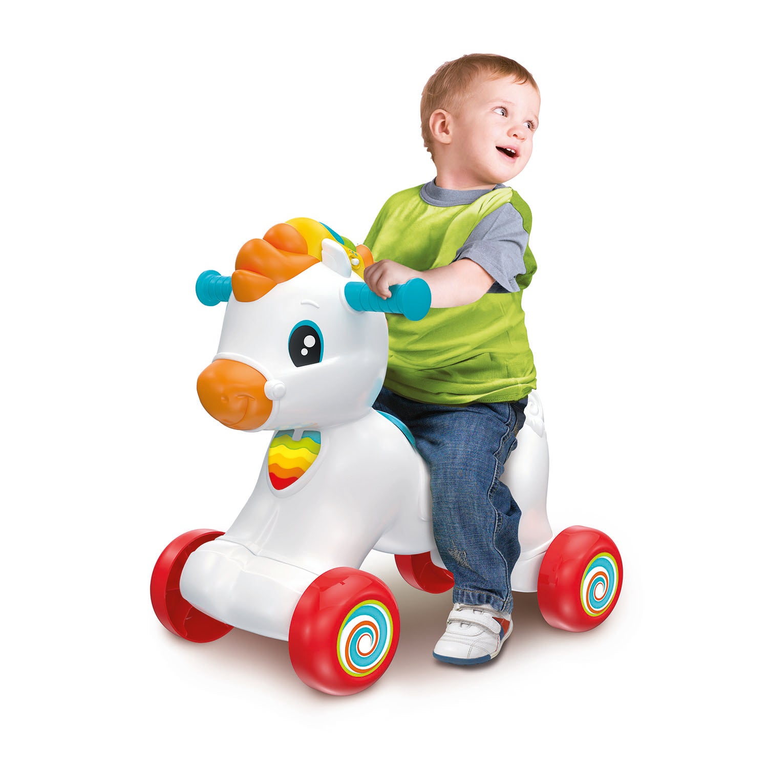 CLEMENTONI - Martino Il Cavallino 3 in 1 - Cavalca, Dondola, Impara