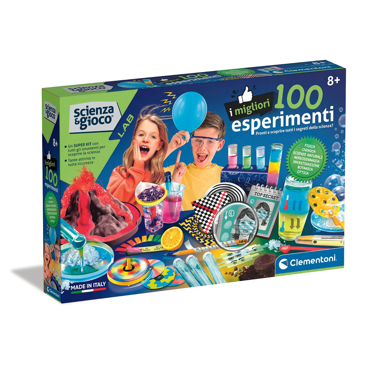 CLEMENTONI - Scienza & Gioco Lab I Migliori 100 Esperimenti 8+ Anni