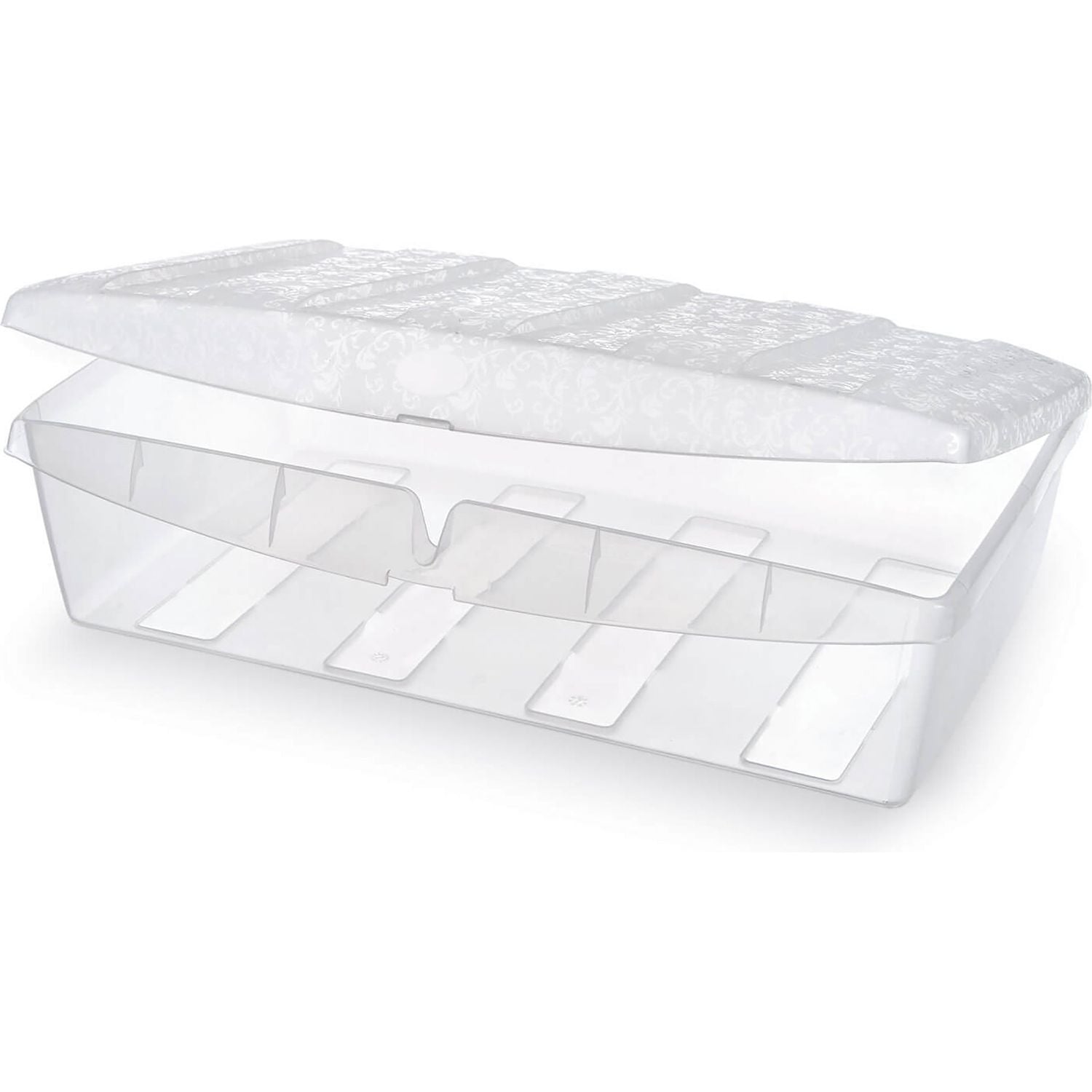 DOMOLIVING - Scatola UBox Large Trasparente ScarpaBox - h15,5x57x36 cm