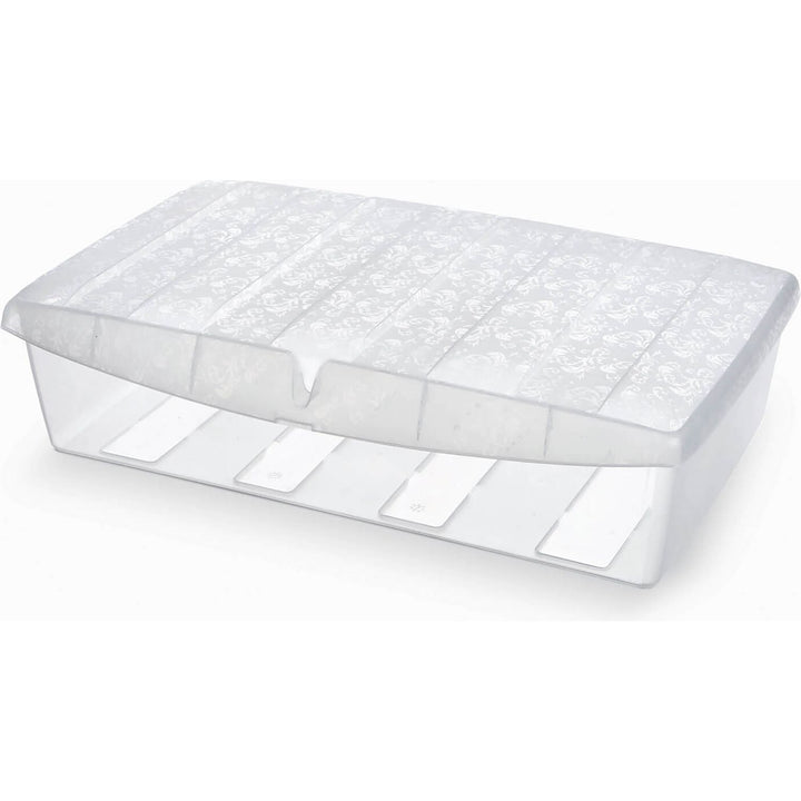 DOMOLIVING - Scatola UBox Large Trasparente ScarpaBox - h15,5x57x36 cm