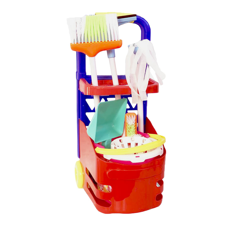 APEL PLASTIK - Set Pulizia con Trolley 5 accessori - h52x21x28 cm