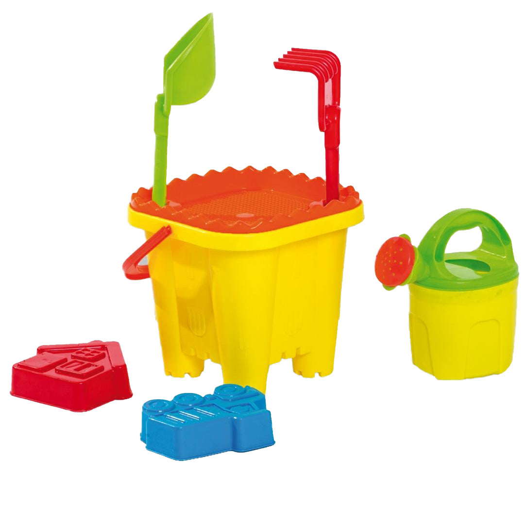 APEL PLASTIK - Set da Spiaggia per Bambini con Secchiello a Castello