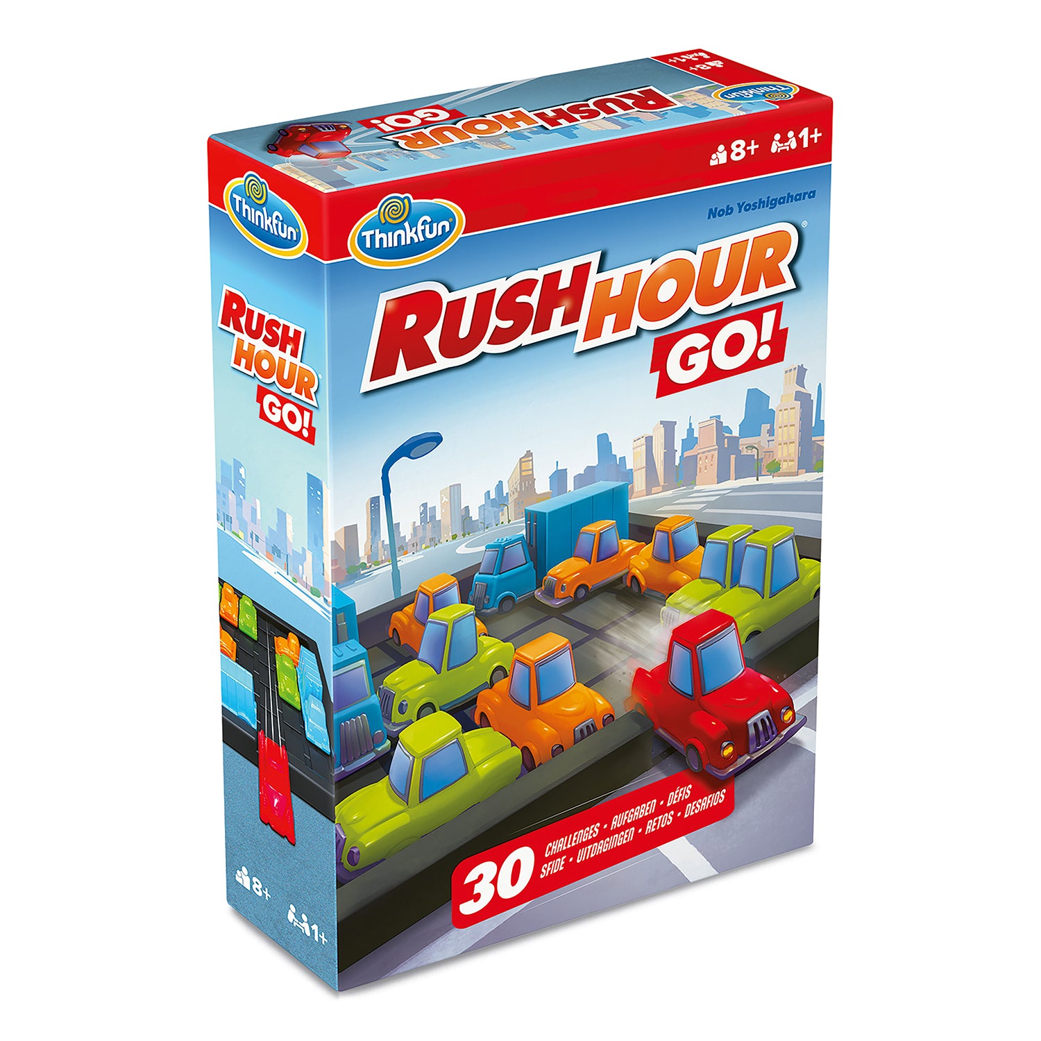 RAVENSBURGER - ThinkFun Rush Hour Go! Gioco di Logica con 30 Sfide 8+ Anni