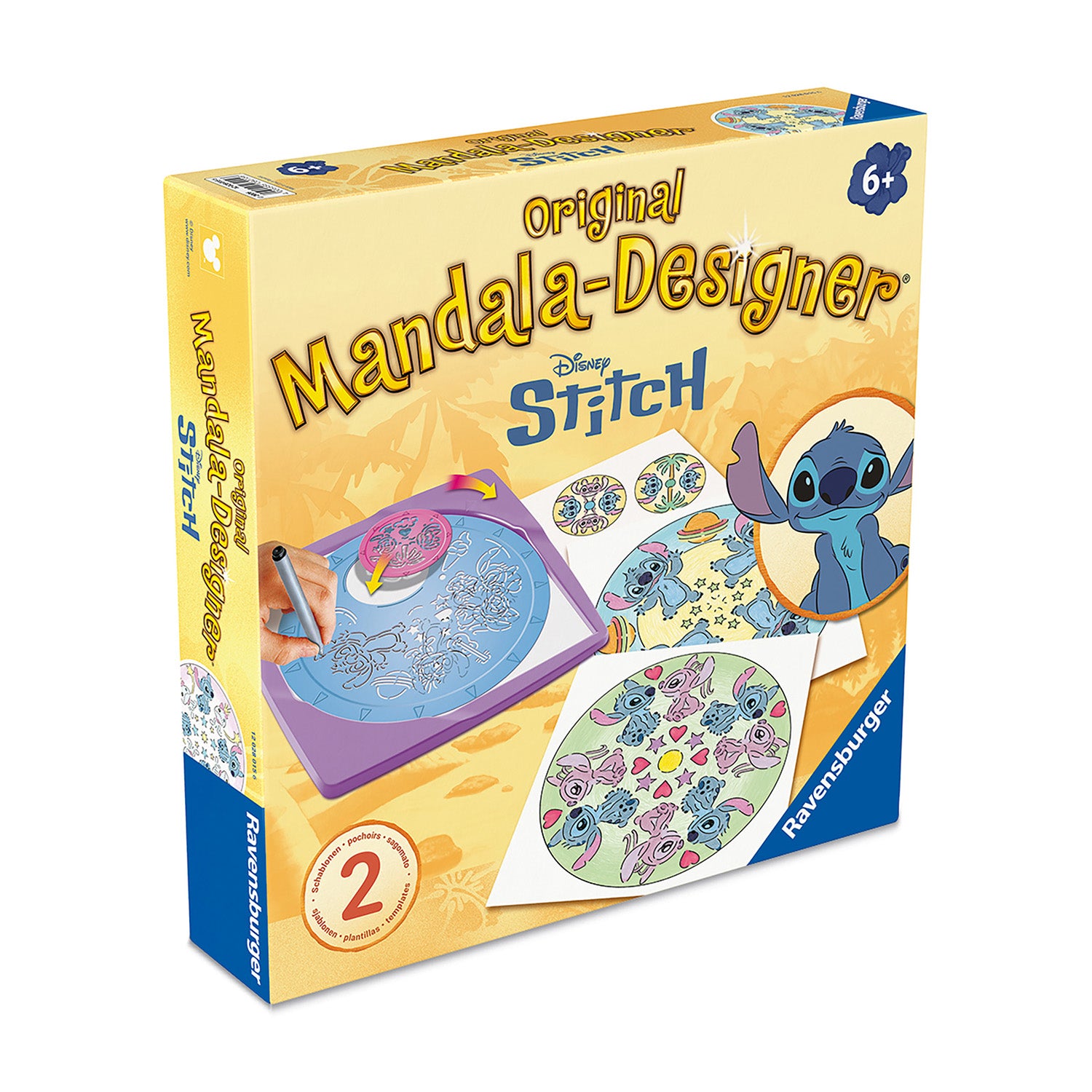 RAVENSBURGER - Disney Stitch Original Mandala Designer Set Creativo per Mandala 6+ Anni