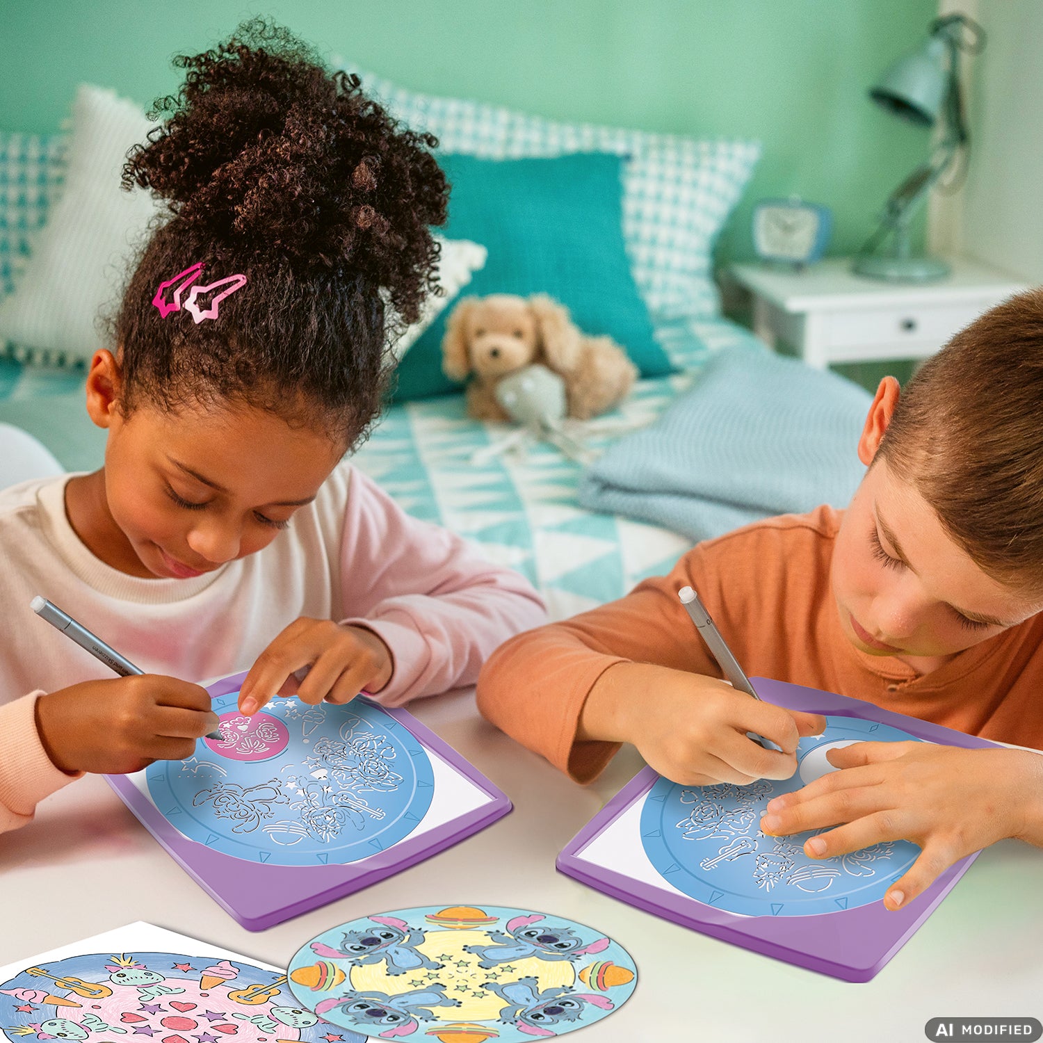 RAVENSBURGER - Disney Stitch Original Mandala Designer Set Creativo per Mandala 6+ Anni