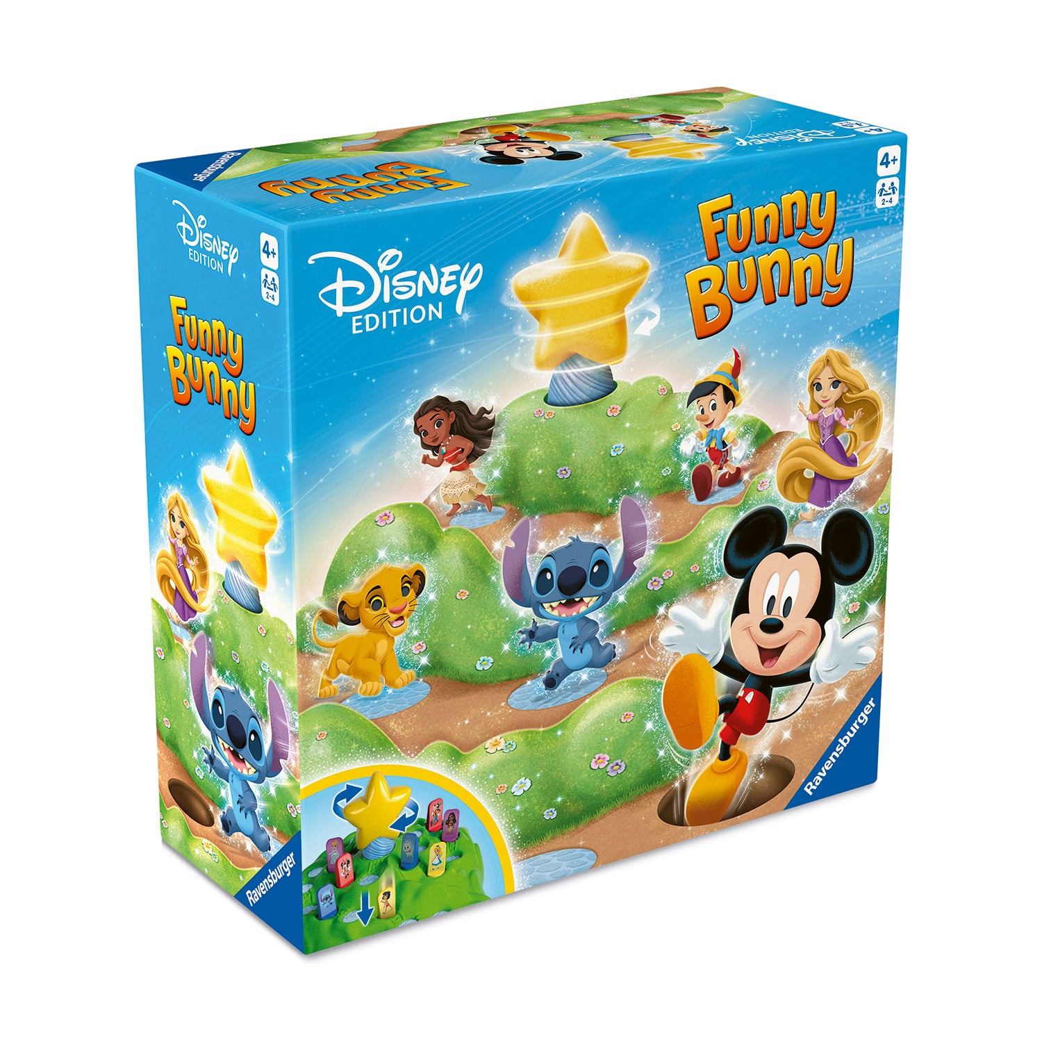 RAVENSBURGER - Funny Bunny Disney Edition Gioco da Tavolo Disney 2-4 Giocatori 4+ Anni