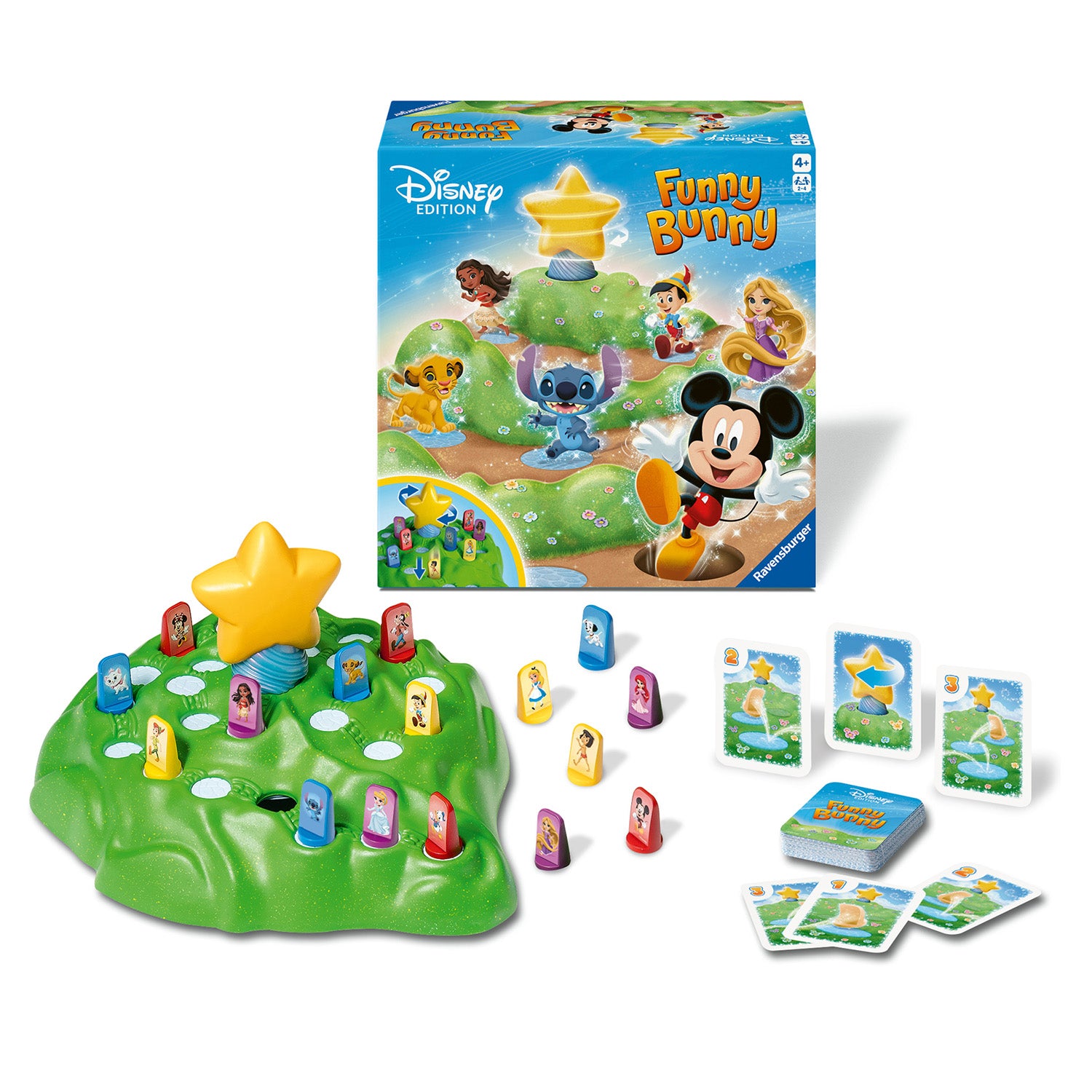 RAVENSBURGER - Funny Bunny Disney Edition Gioco da Tavolo Disney 2-4 Giocatori 4+ Anni