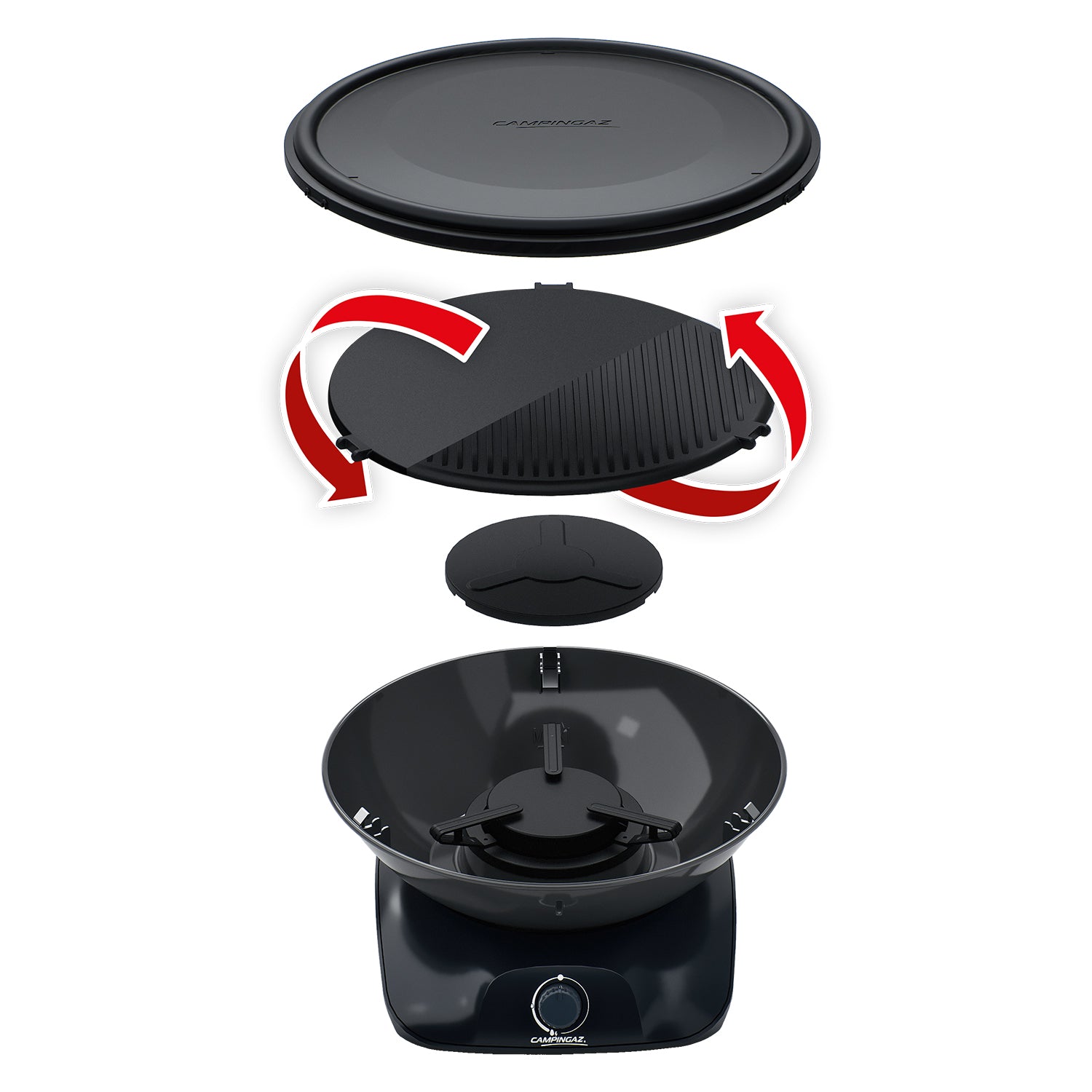 CAMPINGAZ - Barbecue a gas da tavolo 360 Grill CV 2400 Watt