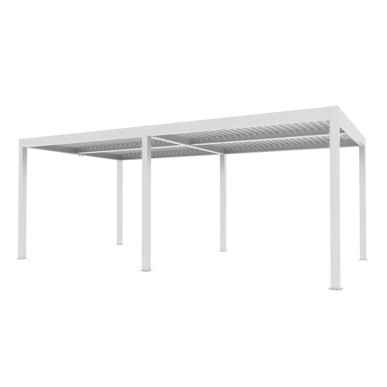 VERDELOOK - Pergola Bioclimatica Atena 100 Bianca 3x6 metri