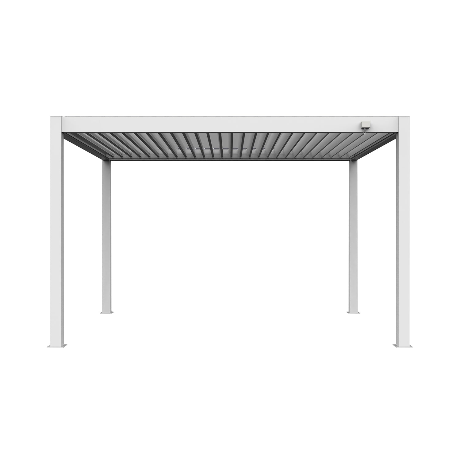 VERDELOOK - Pergola Bioclimatica Atena 120 Bianca 4x4 metri