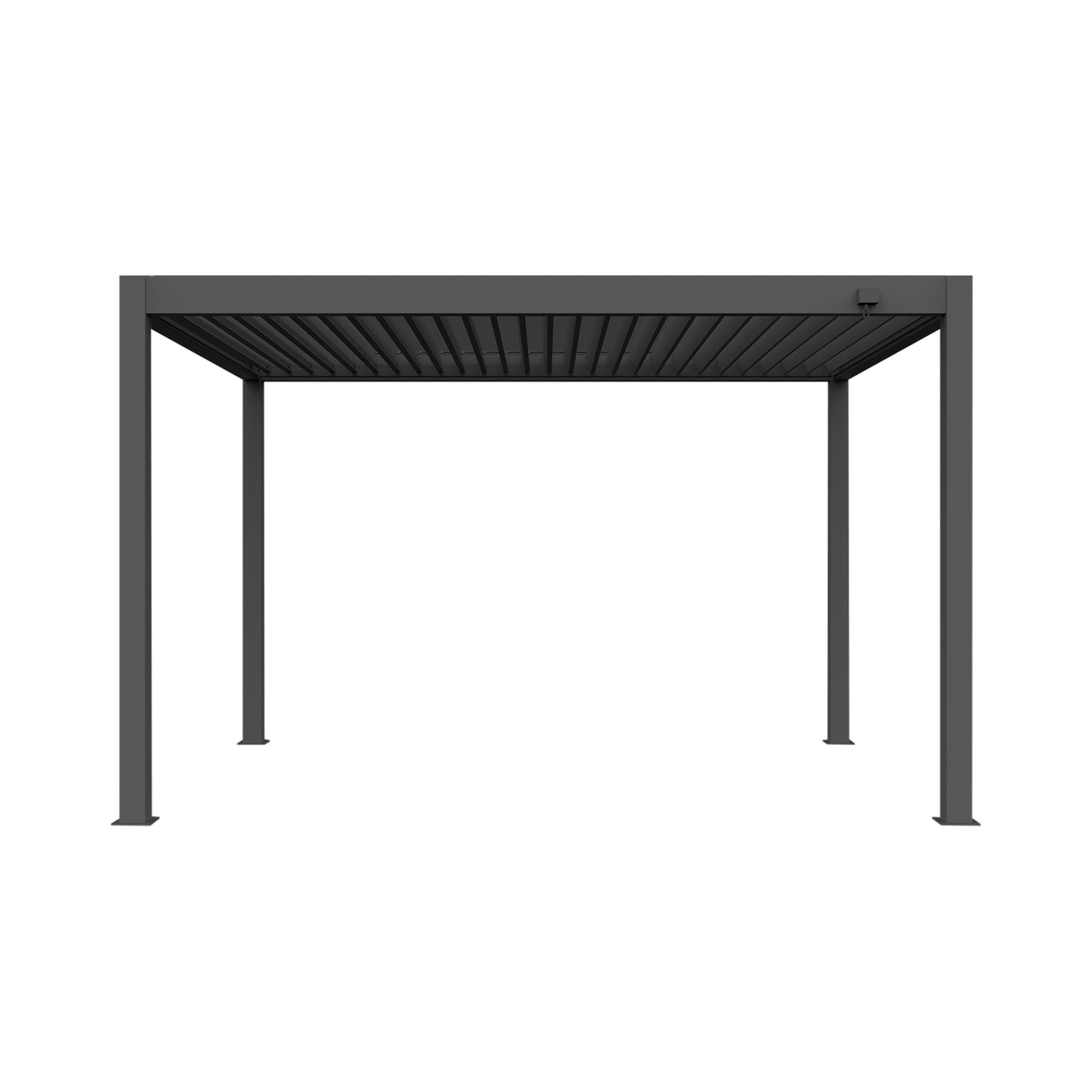 VERDELOOK - Pergola Bioclimatica Atena 120 Grigia 4x4 metri