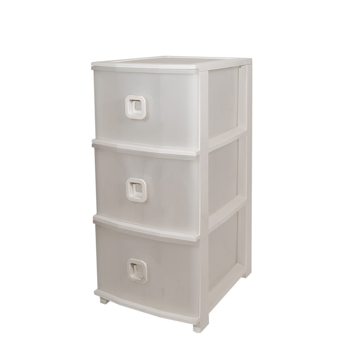 BELLI E FORTI - Cassettiera Pratika Slim Plus 3 cassetti Bianca - h61x37,5x28,5 cm