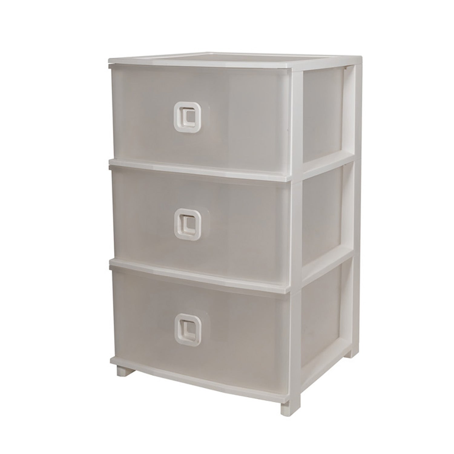 BELLI E FORTI - Cassettiera Pratika Plus 3 cassetti Bianca - h61x37,5x37 cm